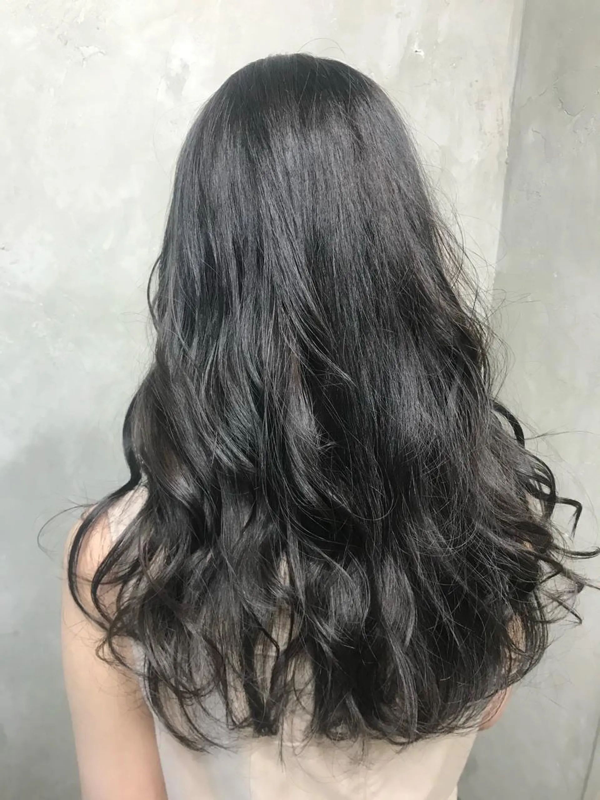 セミロング カラー パーマ アッシュ 🌈髪質改善💕 縮毛矯正✨青木まで✨のヘアスタイル