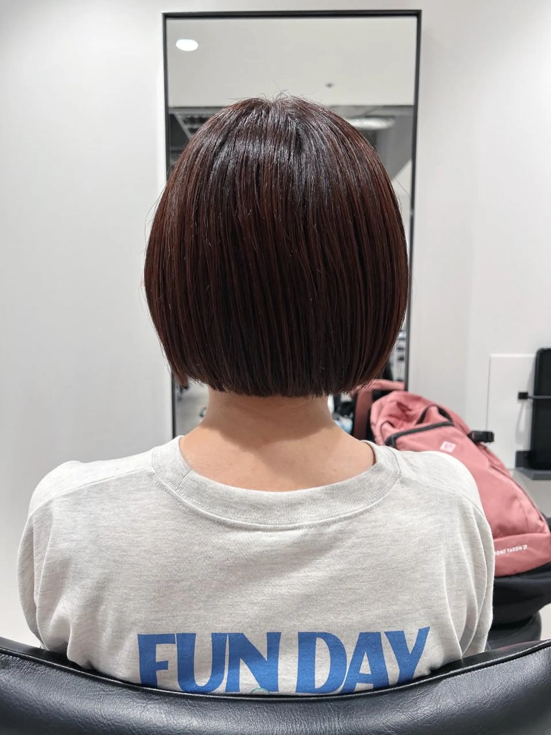 ショート カラー ブラウンカラー オレンジ オレンジブラウン ボブ カット ヘアカラー トリートメント ヘッドスパ GO TODAY  SHAIRE  SALON   渋谷モディ所属・スキバサミを使わない カット🌼唯🌼のヘアスタイル