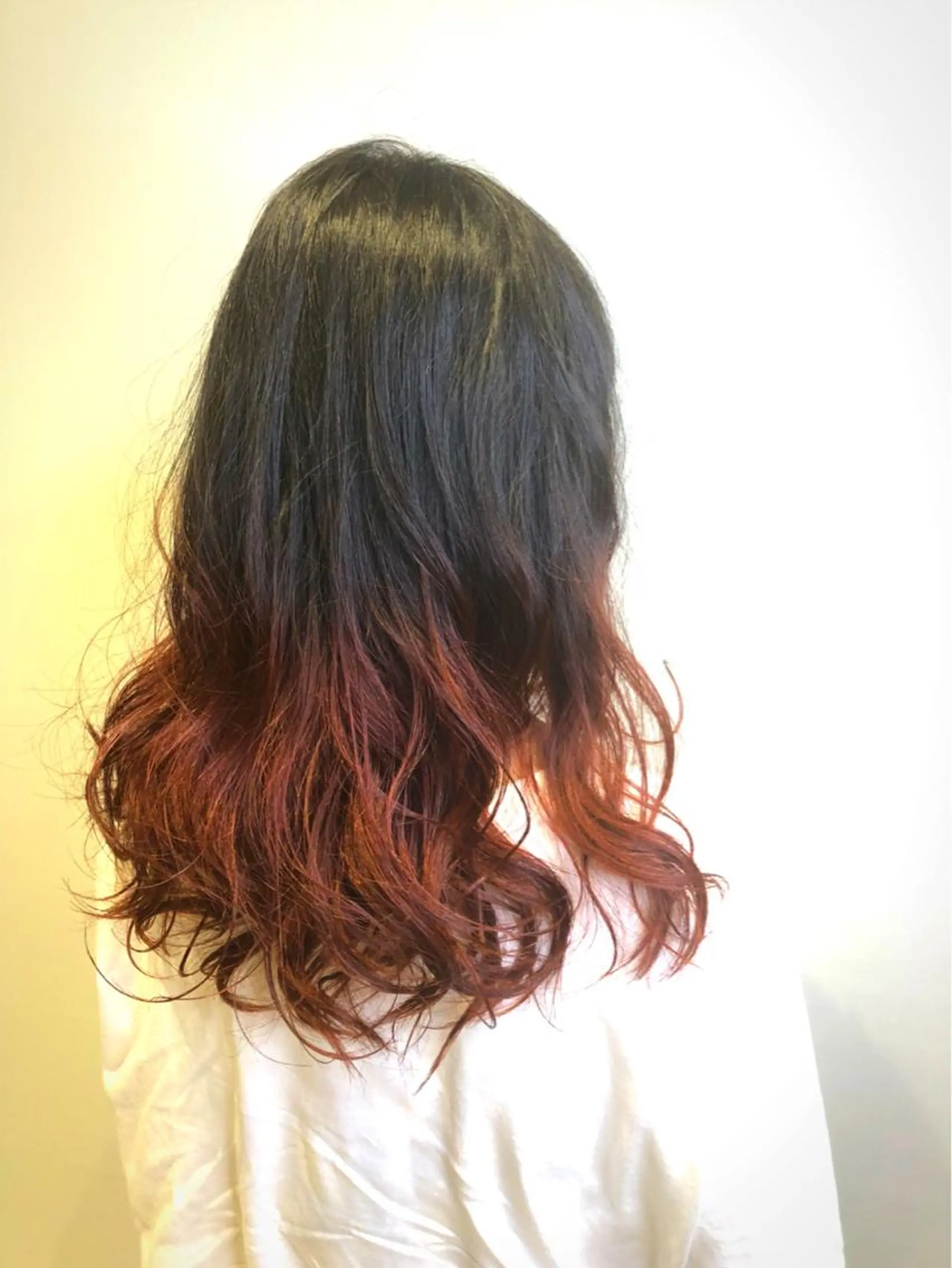 セミロング カラー ヘアアレンジ レッドカラー ローズカラー メンズパーマ特化/ メッシュ/薫/店長のヘアスタイル