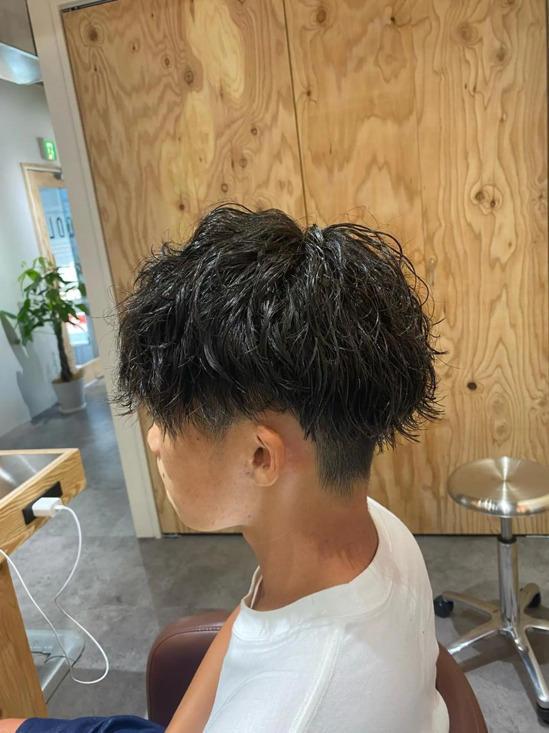 パーマ メンズ カット パーマ ヘアセット メンズブリーチカラー /パーマ ごーた立川のヘアスタイル