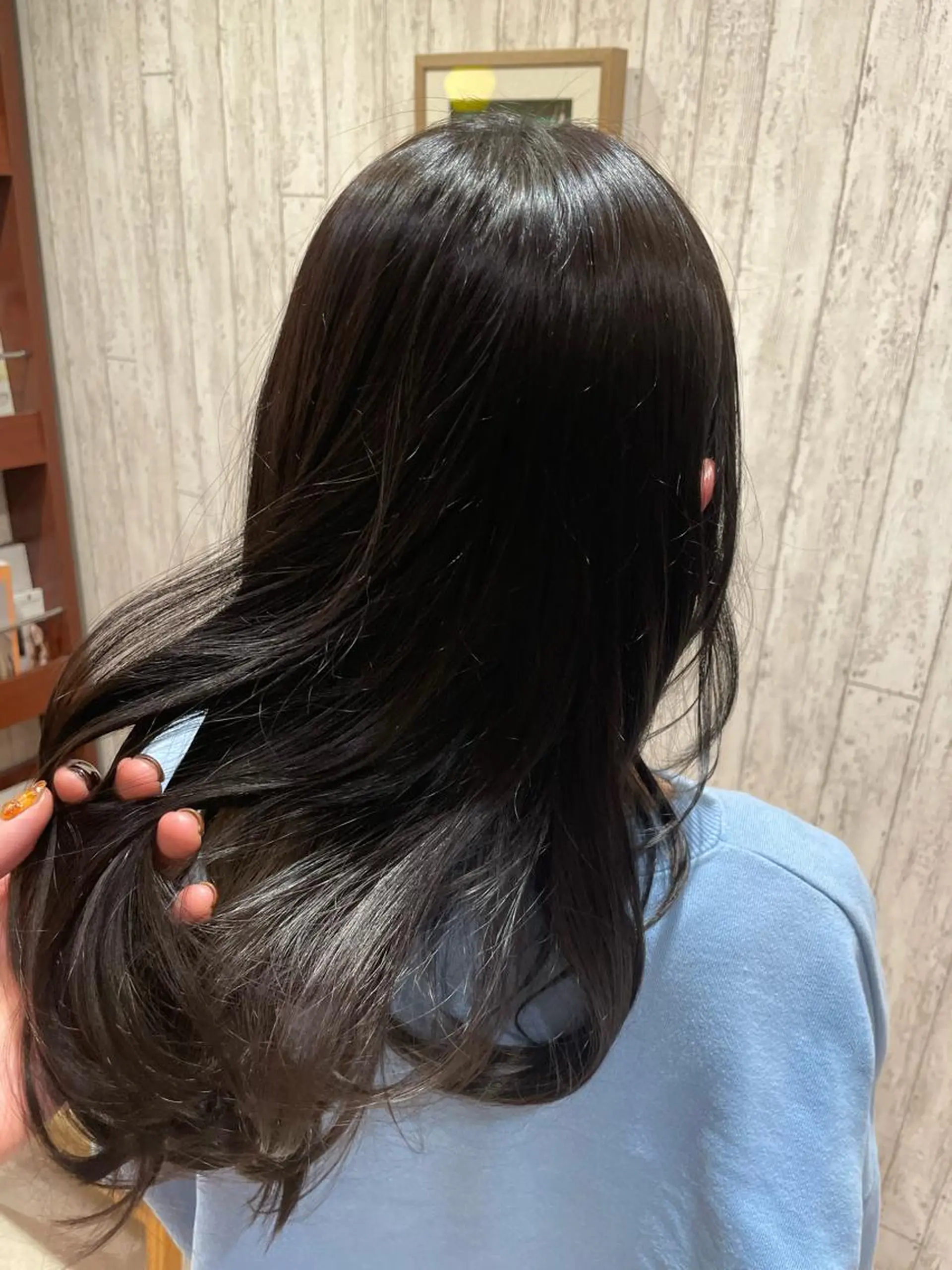 セミロング カラー 透明感カラー オリーブカラー EARTH菊名店👾 ひらのすぐるのヘアスタイル
