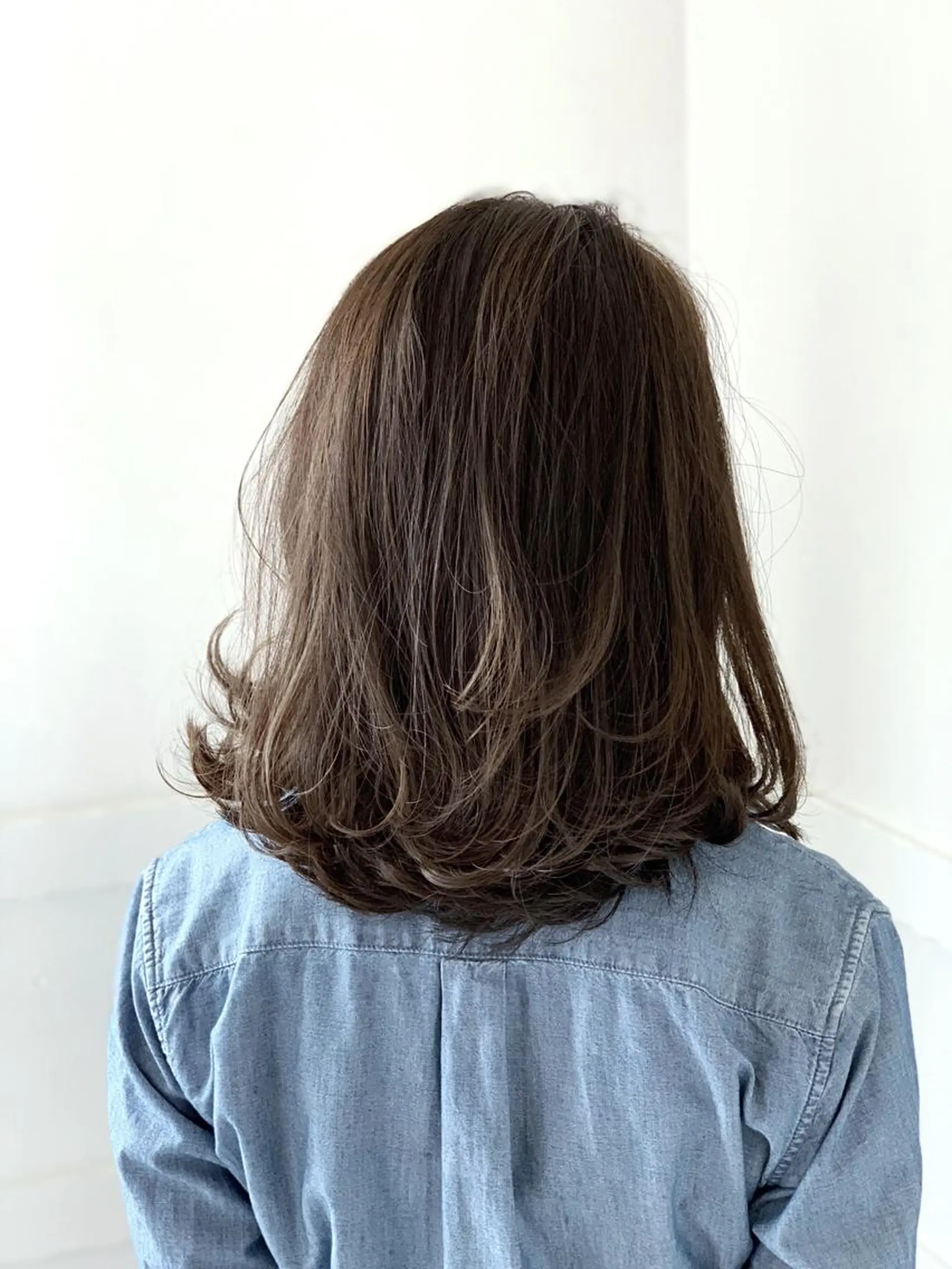 ミディアム カラー カット ヘアカラー トリートメント 🍀ナガヤマ ヒデアキ🍀のヘアスタイル