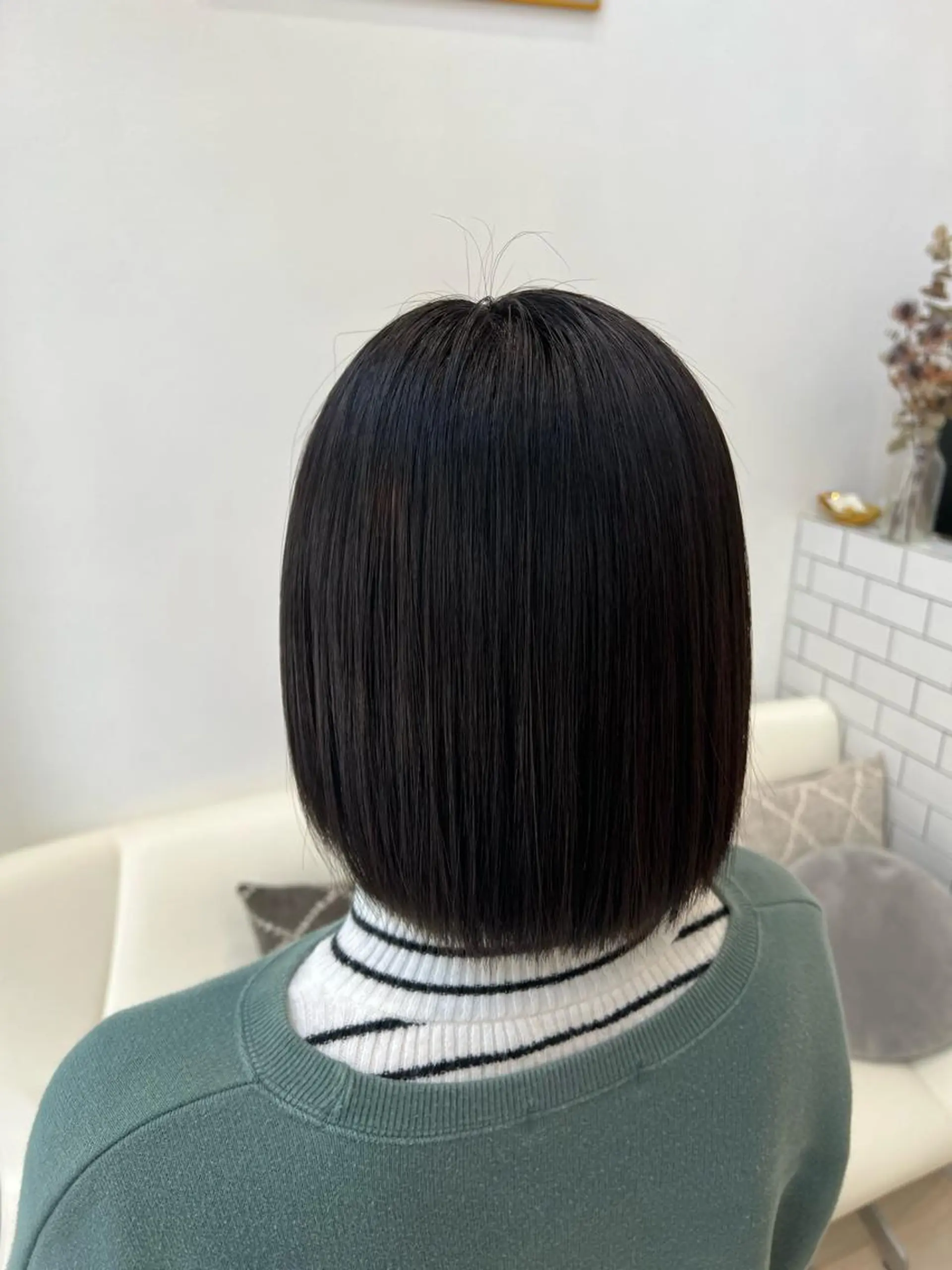 ミディアム カラー パーマ ヘアカラー 堀井 凌平のヘアスタイル