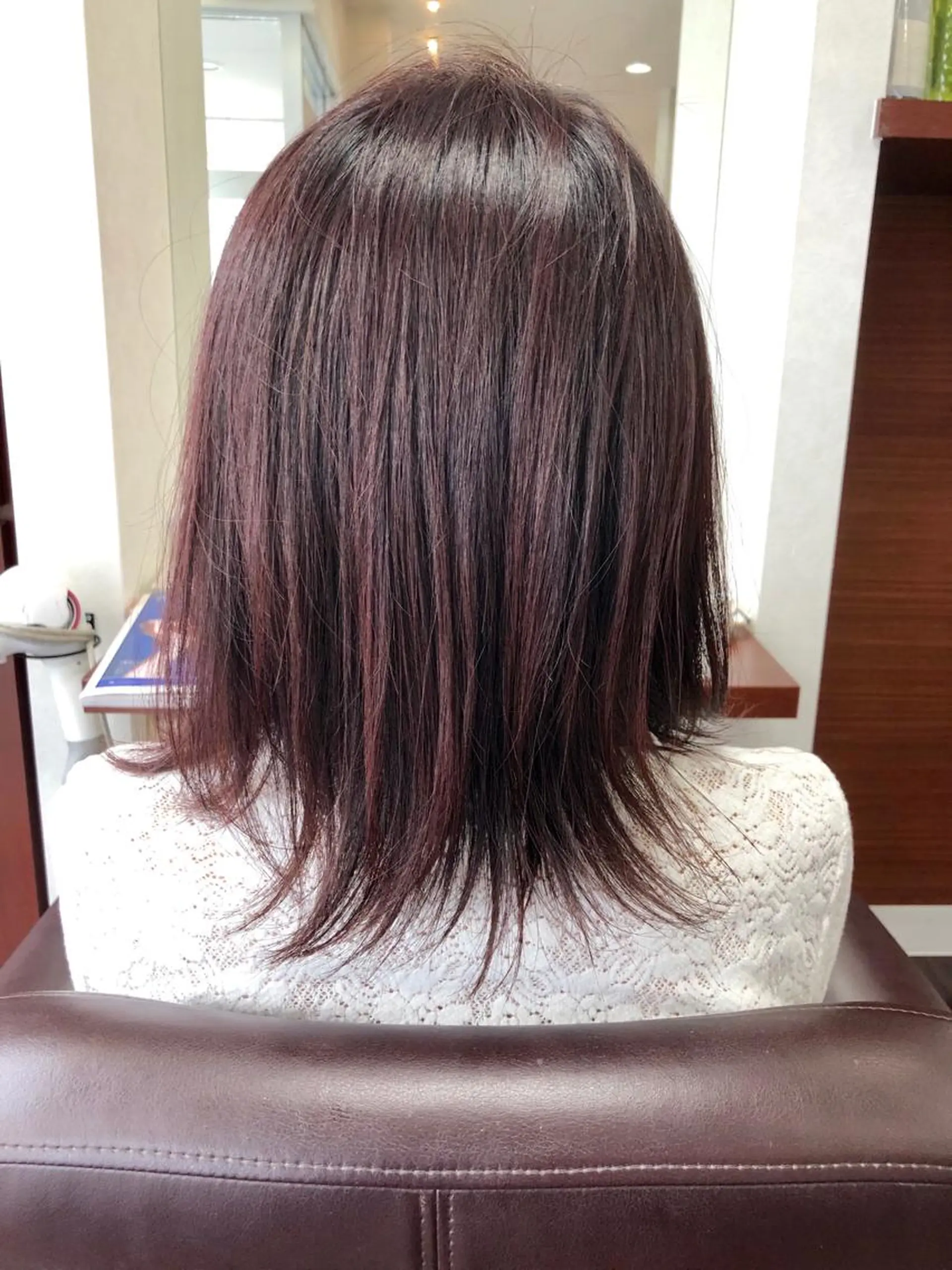 ミディアム カラー カシス 💎韓国カラー Giness坂下巧のヘアスタイル