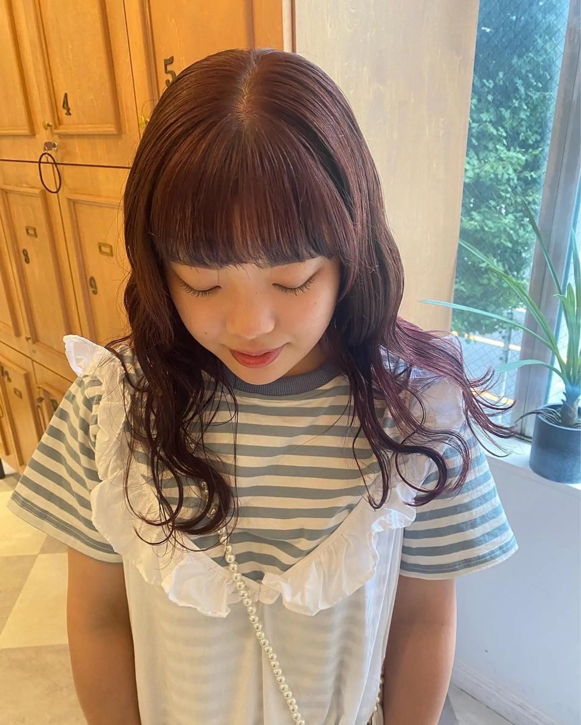 セミロング 薄暮 マツイ　レンのヘアスタイル