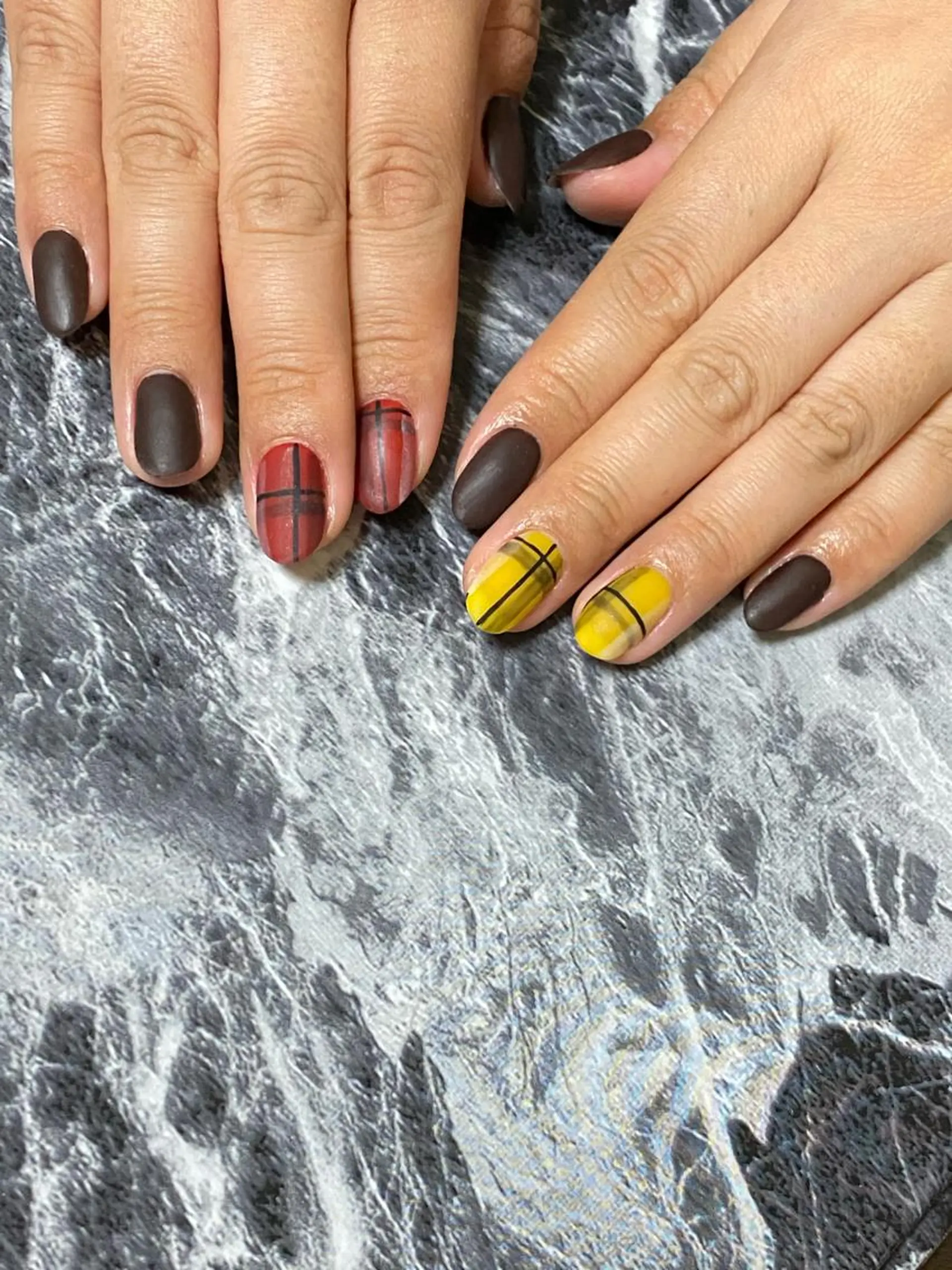 ネイル マットネイル ワンカラーネイル akita kazumiのネイルデザイン