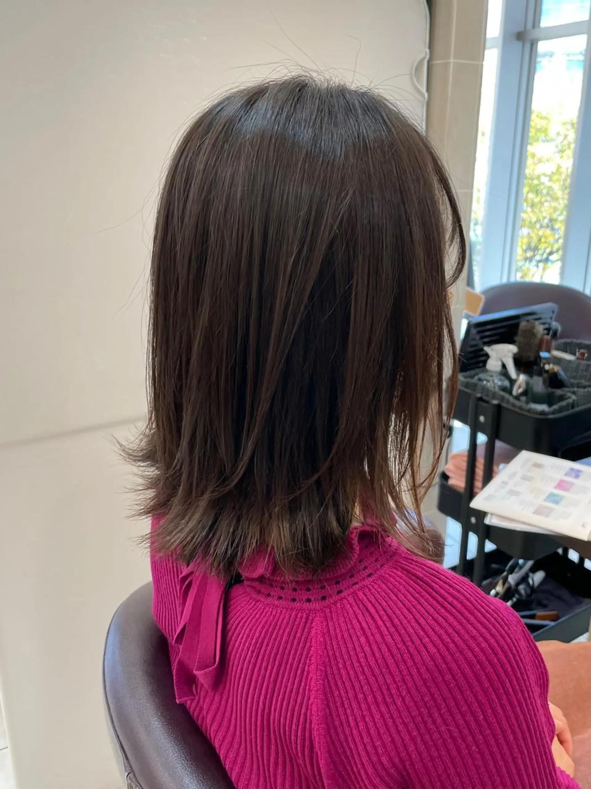 ミディアム カット 新籾 尚哉のヘアスタイル