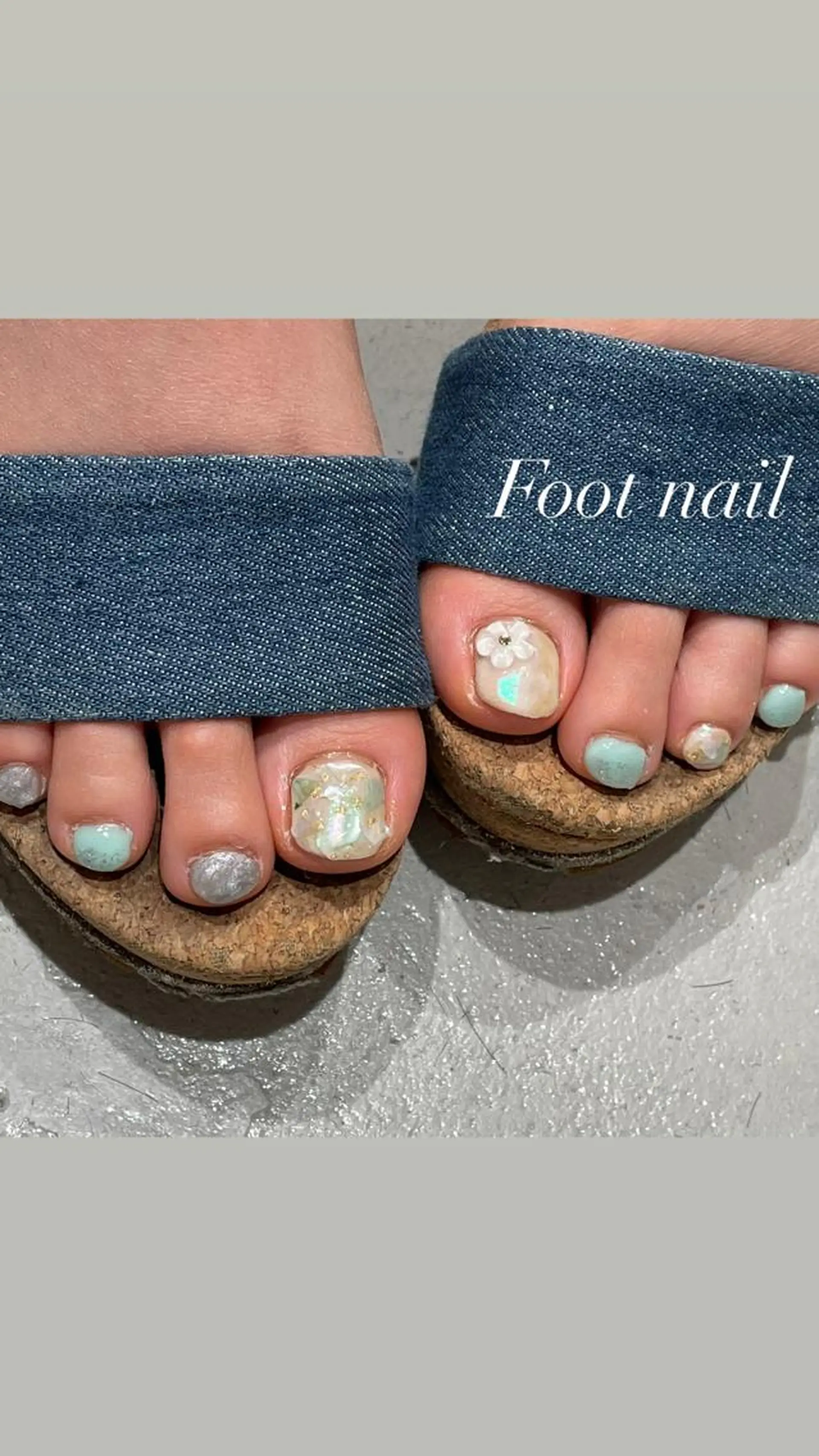 ネイル フットネイル フットネイル 淡色ネイル 🎀moeのネイルデザイン