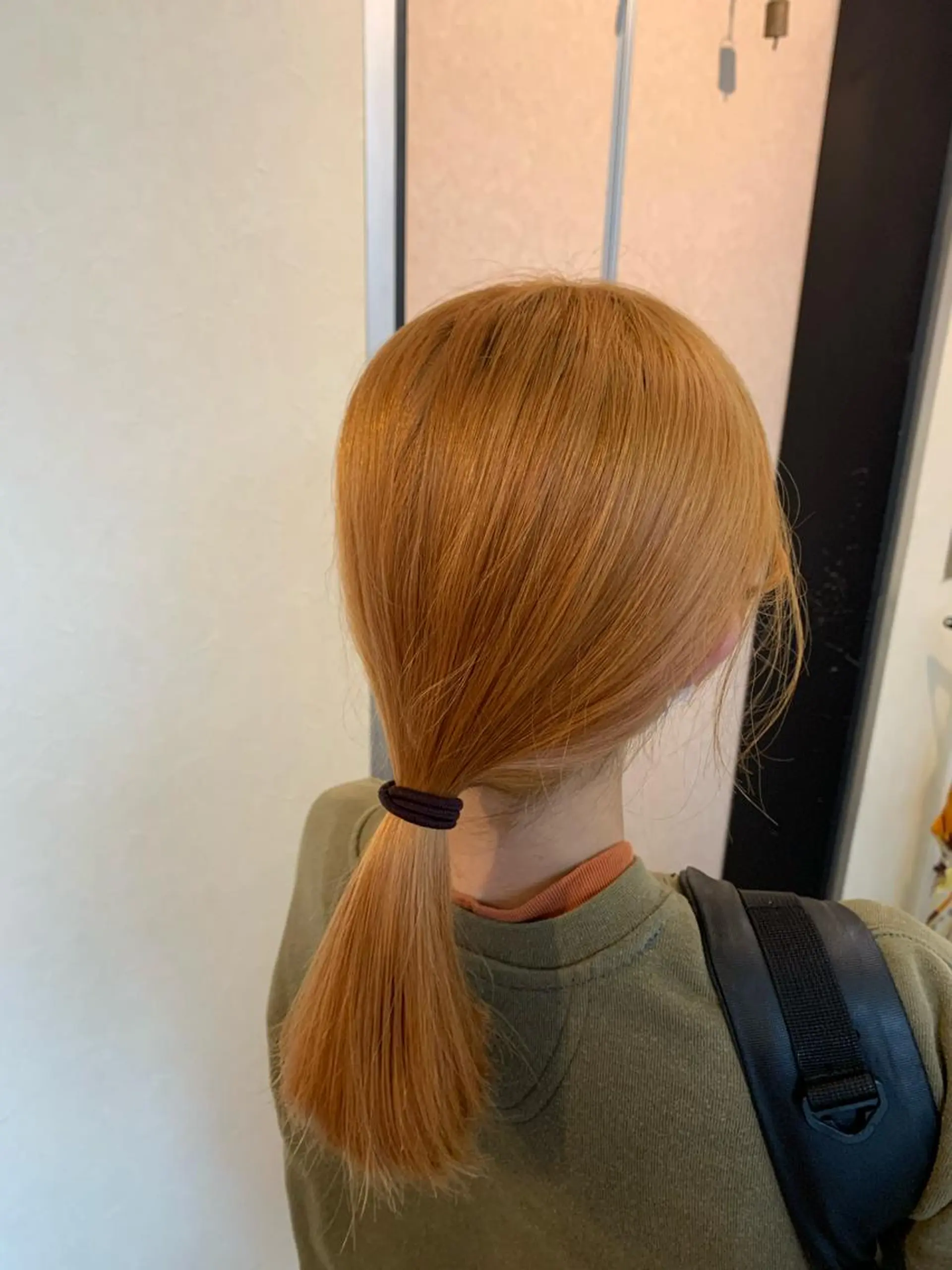 ミディアム カラー オレンジ 透明感カラー/ブリー チ無し/瀧田恭平のヘアスタイル