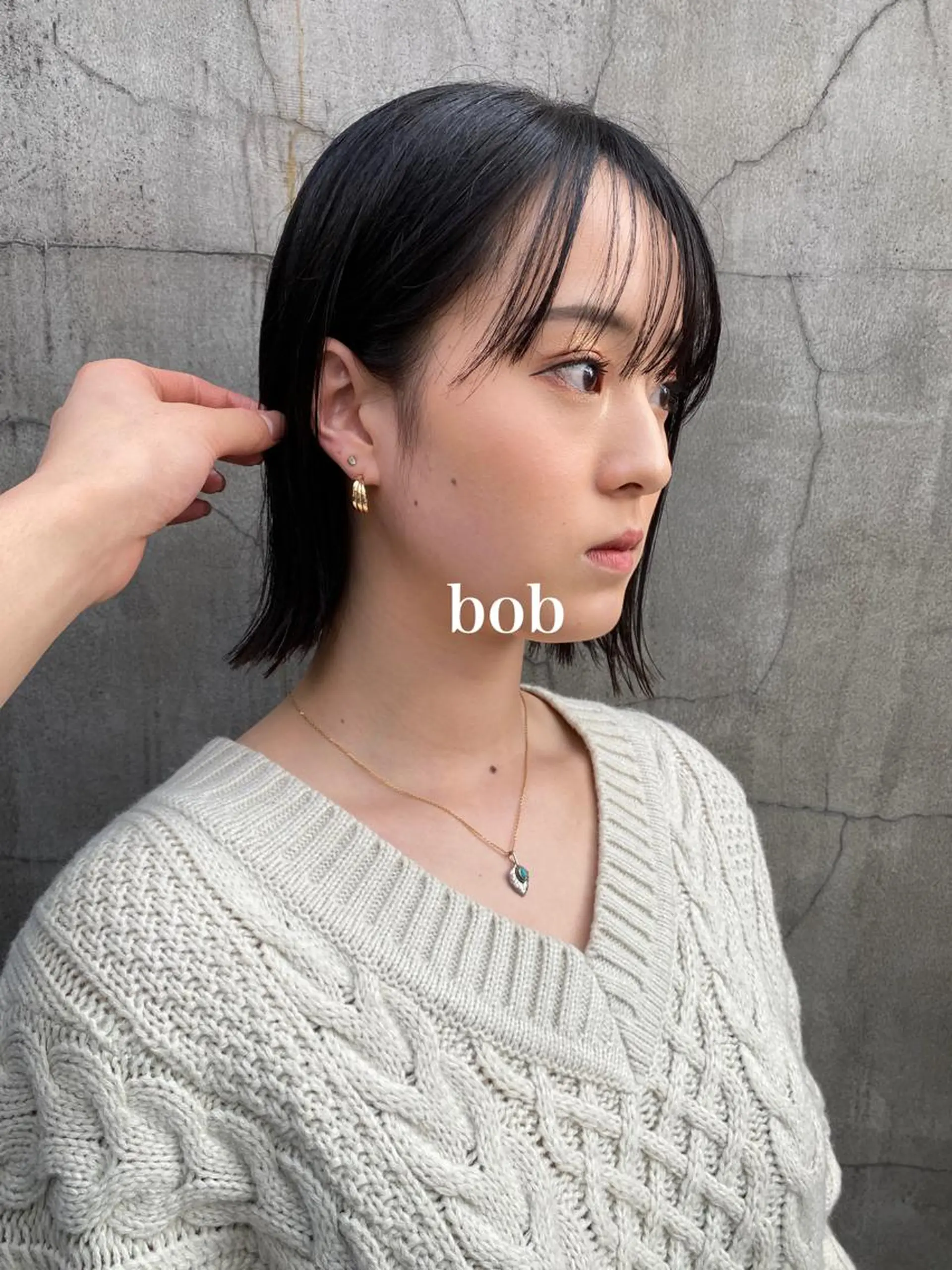 ショート カラー 切りっぱなしボブ ボブ カット ヘアカラー トリートメント メンズヘア/パーマ/ SHOUTOのヘアスタイル