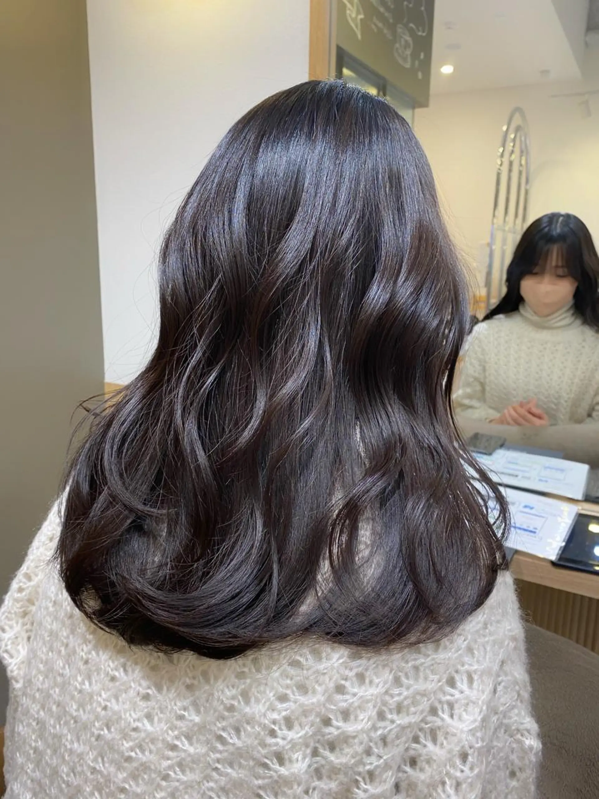セミロング カット トリートメント 坂井 茅聖のヘアスタイル