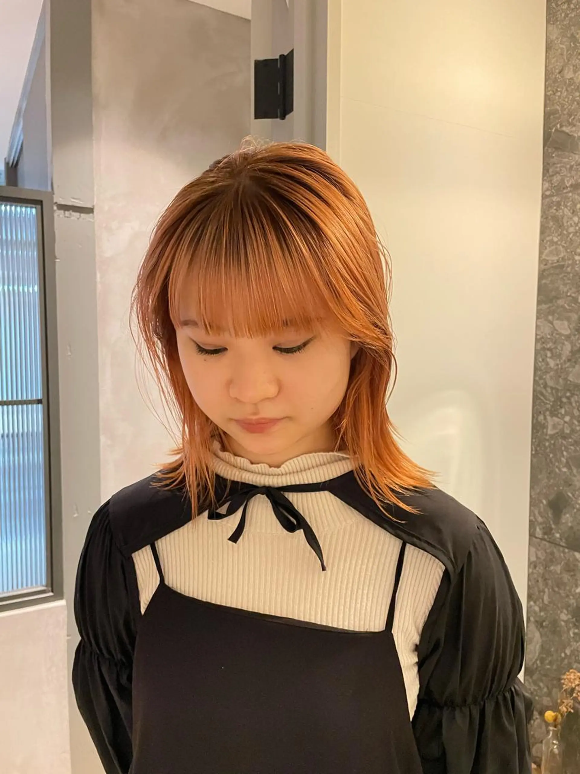 ミディアム カラー 後藤璃子 (ごとうりこ)のヘアスタイル