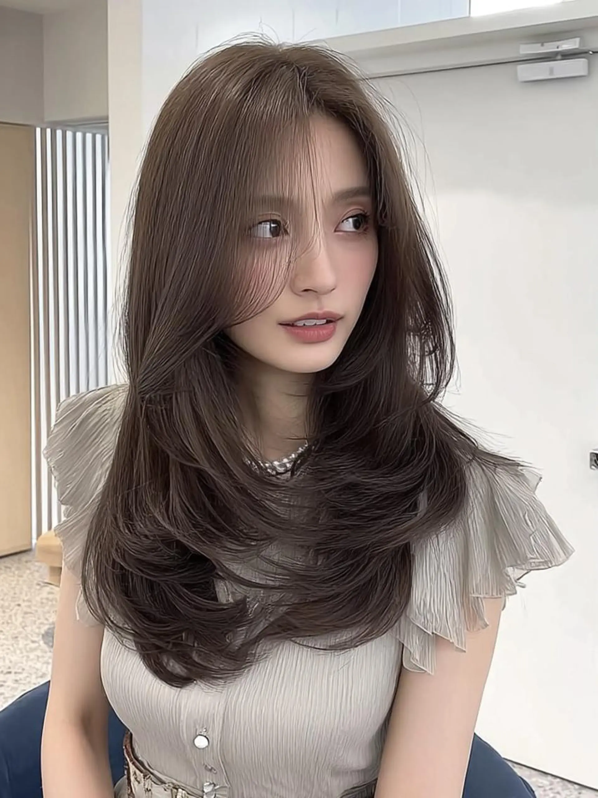 セミロング ボブ 外国人風カラー カット ヘアカラー トリートメント 🎀透明感カラー/ yuka🎀のヘアスタイル