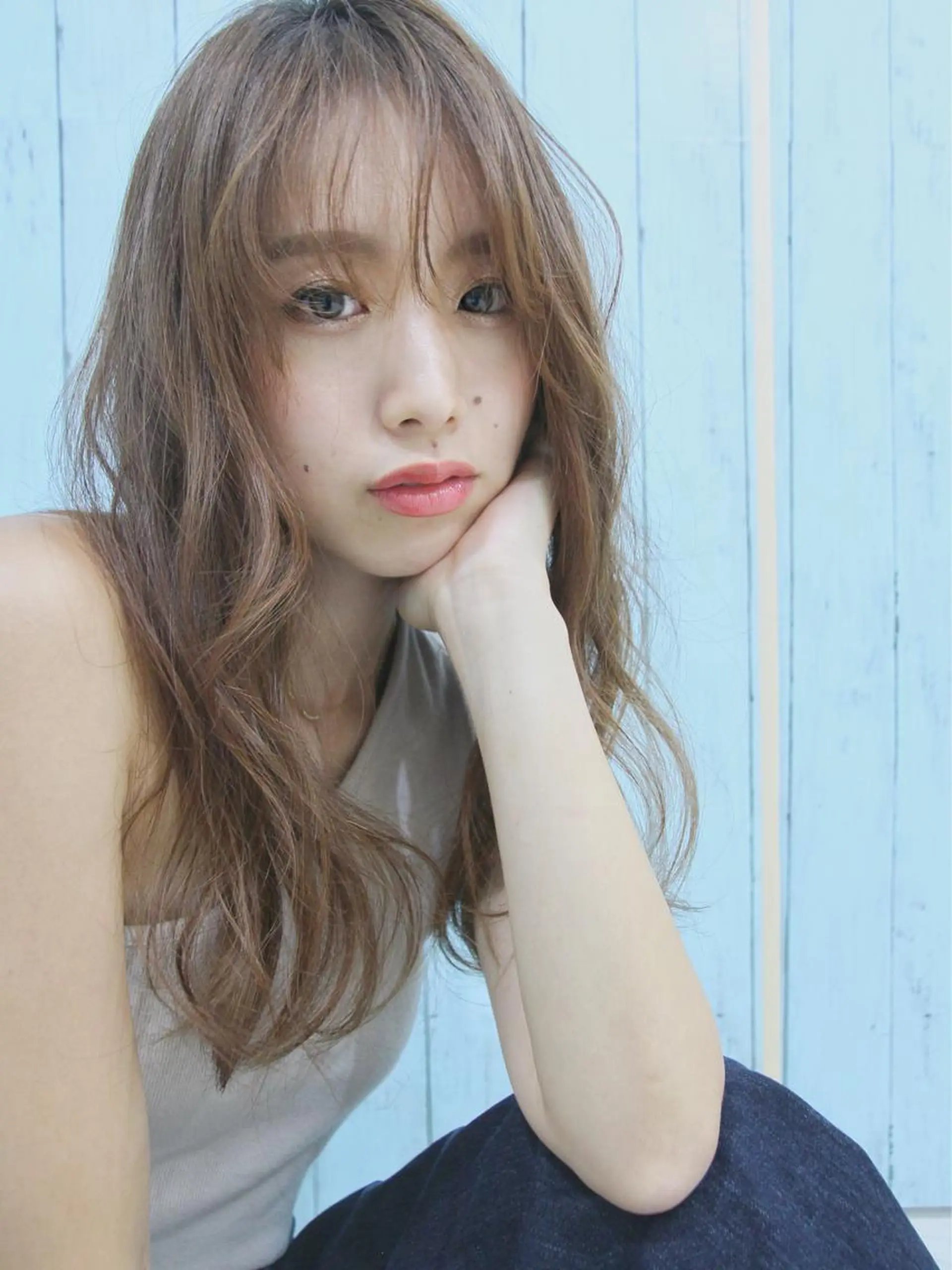 セミロング ヘアカラー トリートメント 透明感＆艶髪✨ 山田大河のヘアスタイル