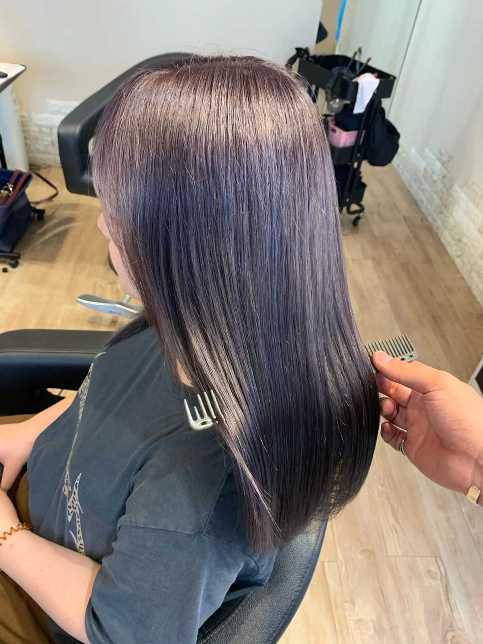 セミロング カラー ヘアカラー 大久保 隆蔵のヘアスタイル