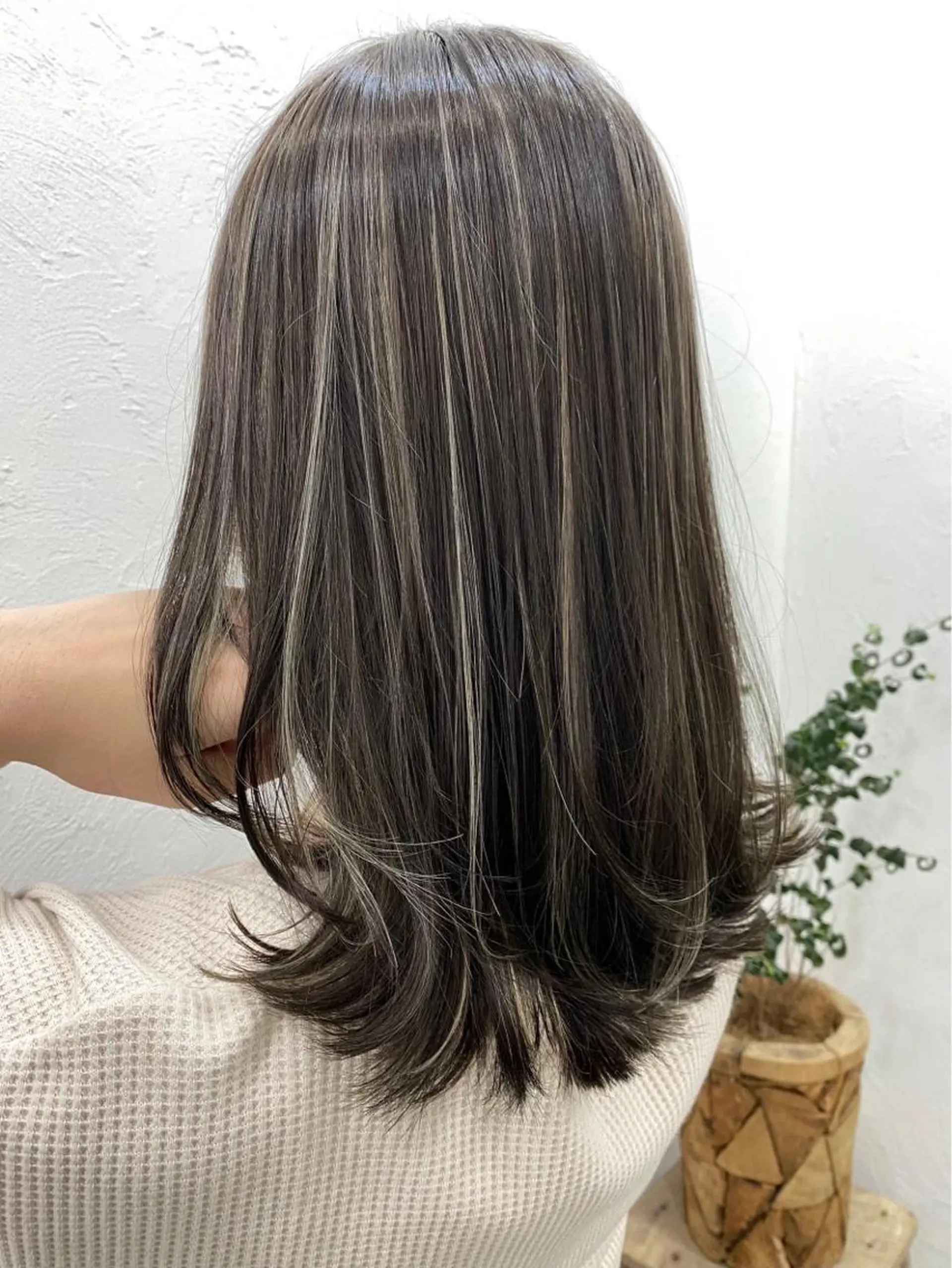 ロング カラー ハイライトカラー ハイライト 🧸艶々韓国ヘア 🧁mizunaのヘアスタイル