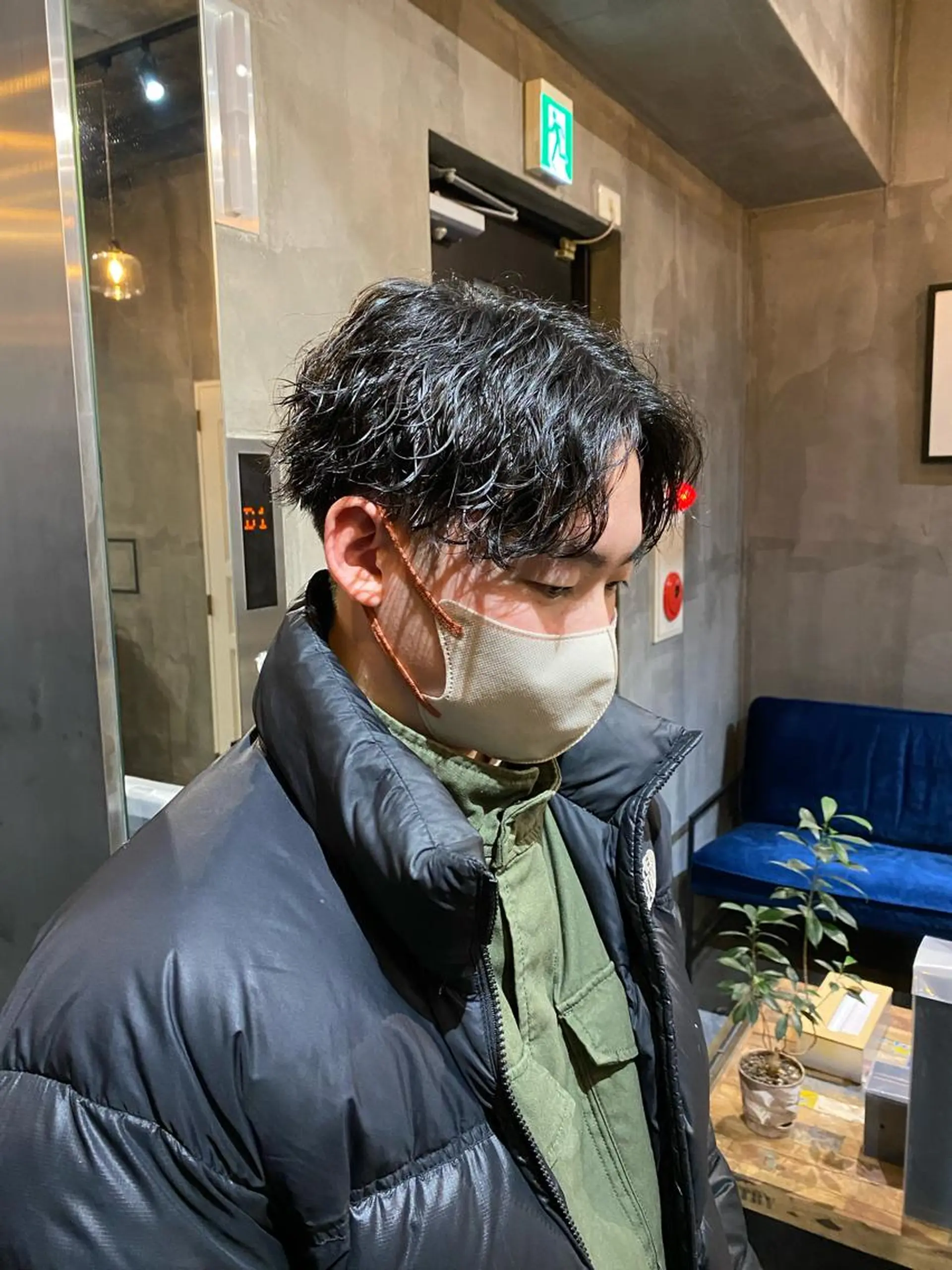 ショート パーマ メンズ カット パーマ 八戸パーマ/メンズパ ーマ/シンゴ。のヘアスタイル