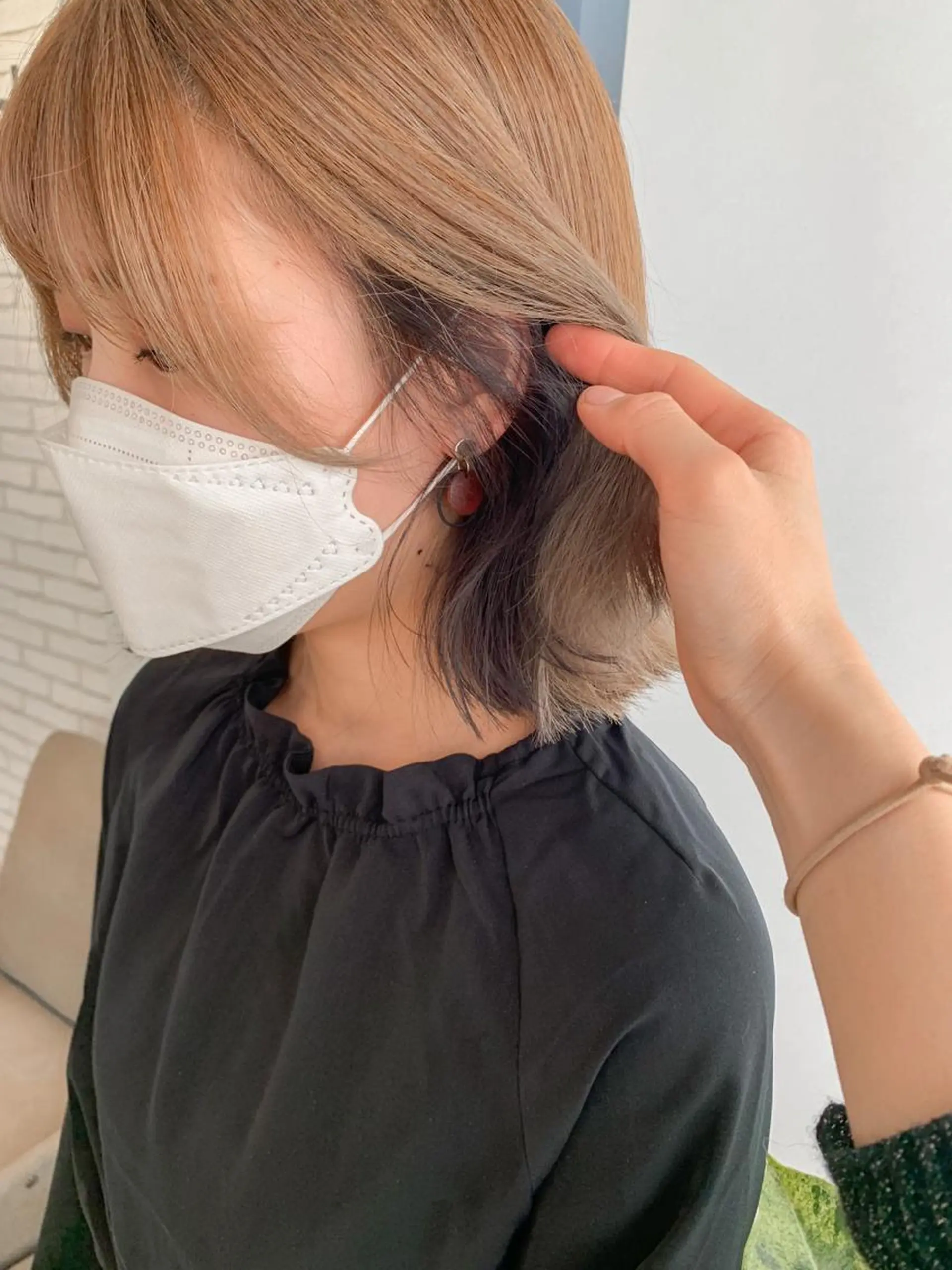 ショート カラー ヘアアレンジ ヘアカラー トリートメント yuka .のヘアスタイル