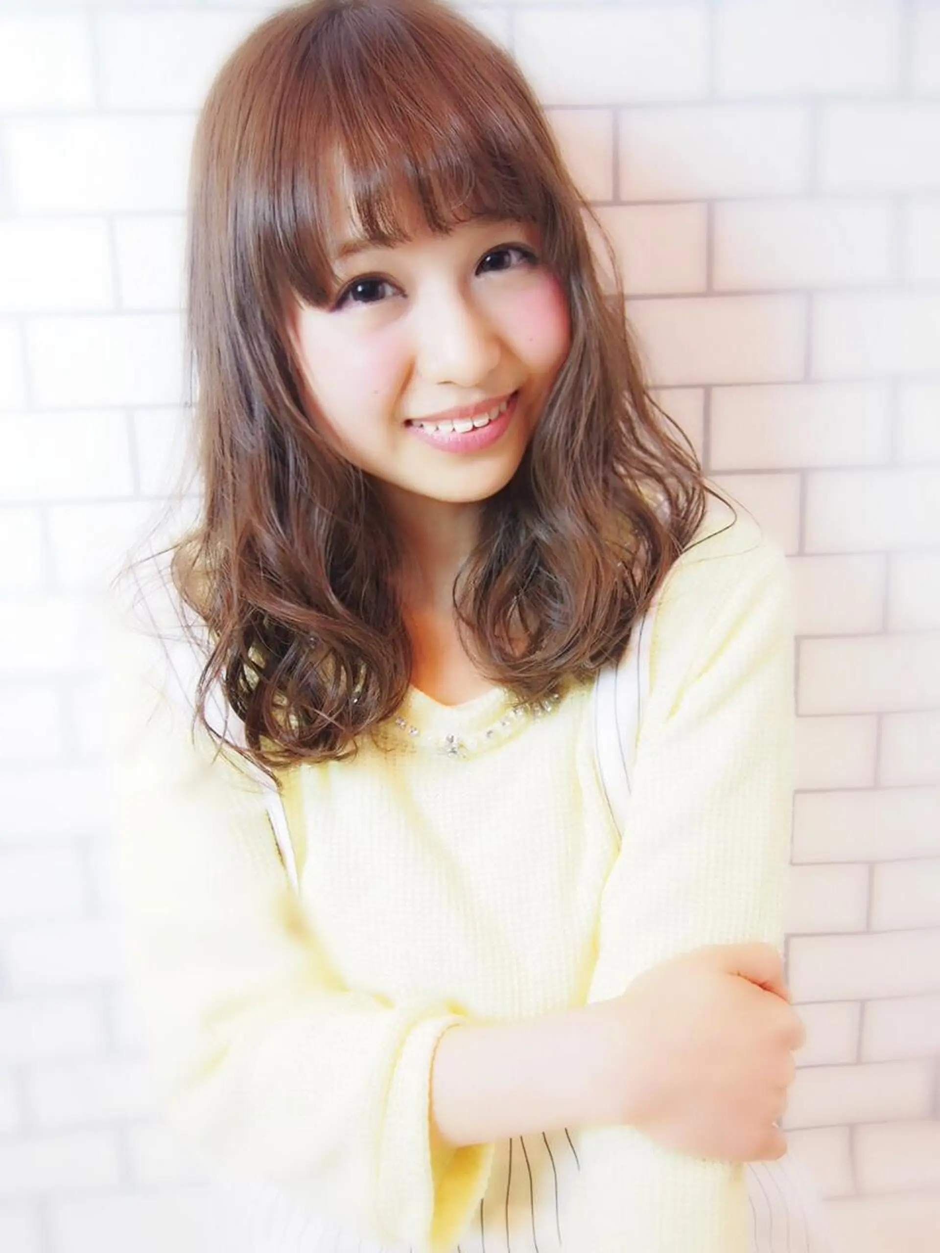 セミロング ほさか しんごのヘアスタイル