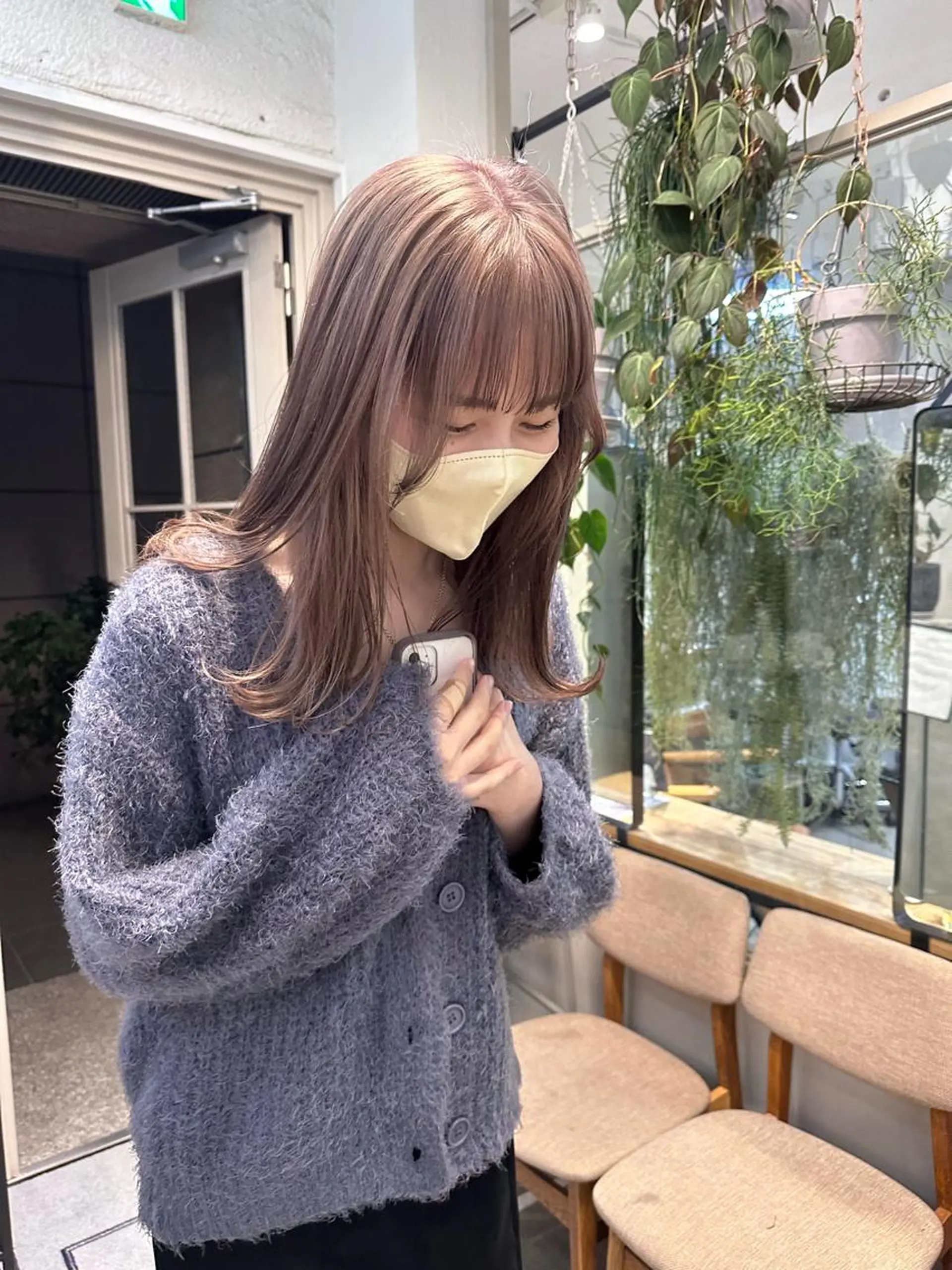 セミロング カラー REINA☁️透明感 カラー/ぷつっと♡のヘアスタイル