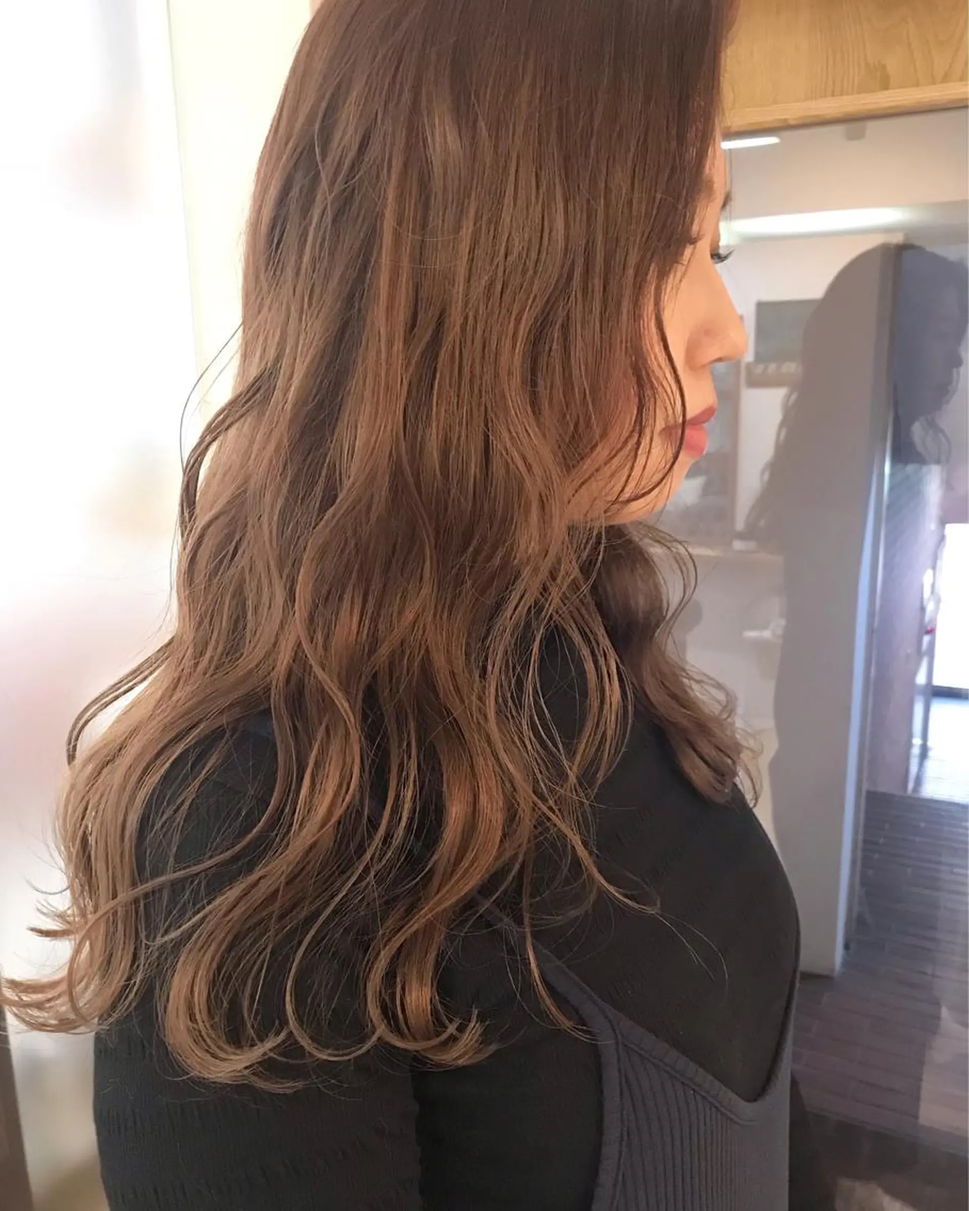 ロング カラー クニモトハルナ ボブ/柔らかカラーのヘアスタイル