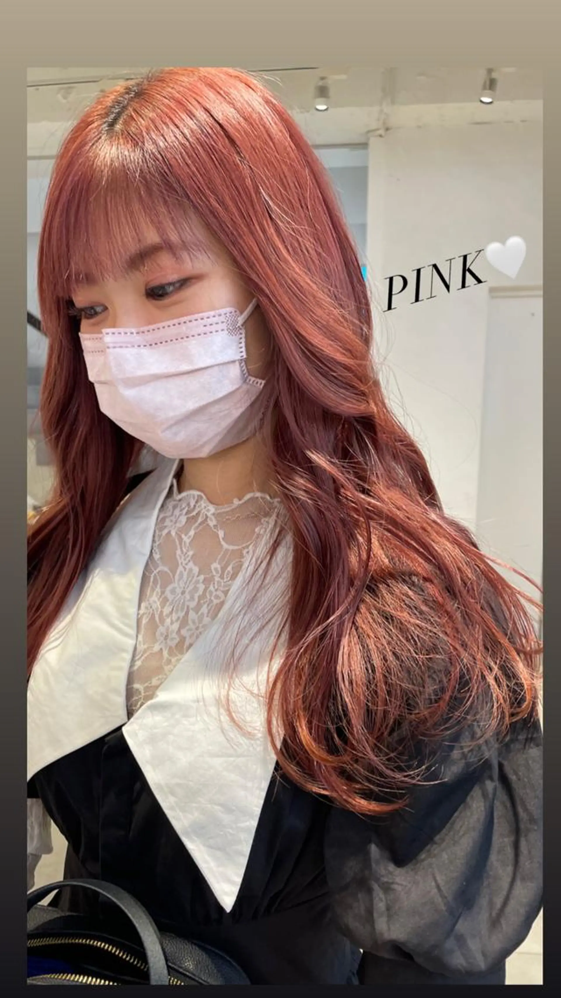 ロング ヘアカラー レイヤーカット カノン🩷のヘアスタイル