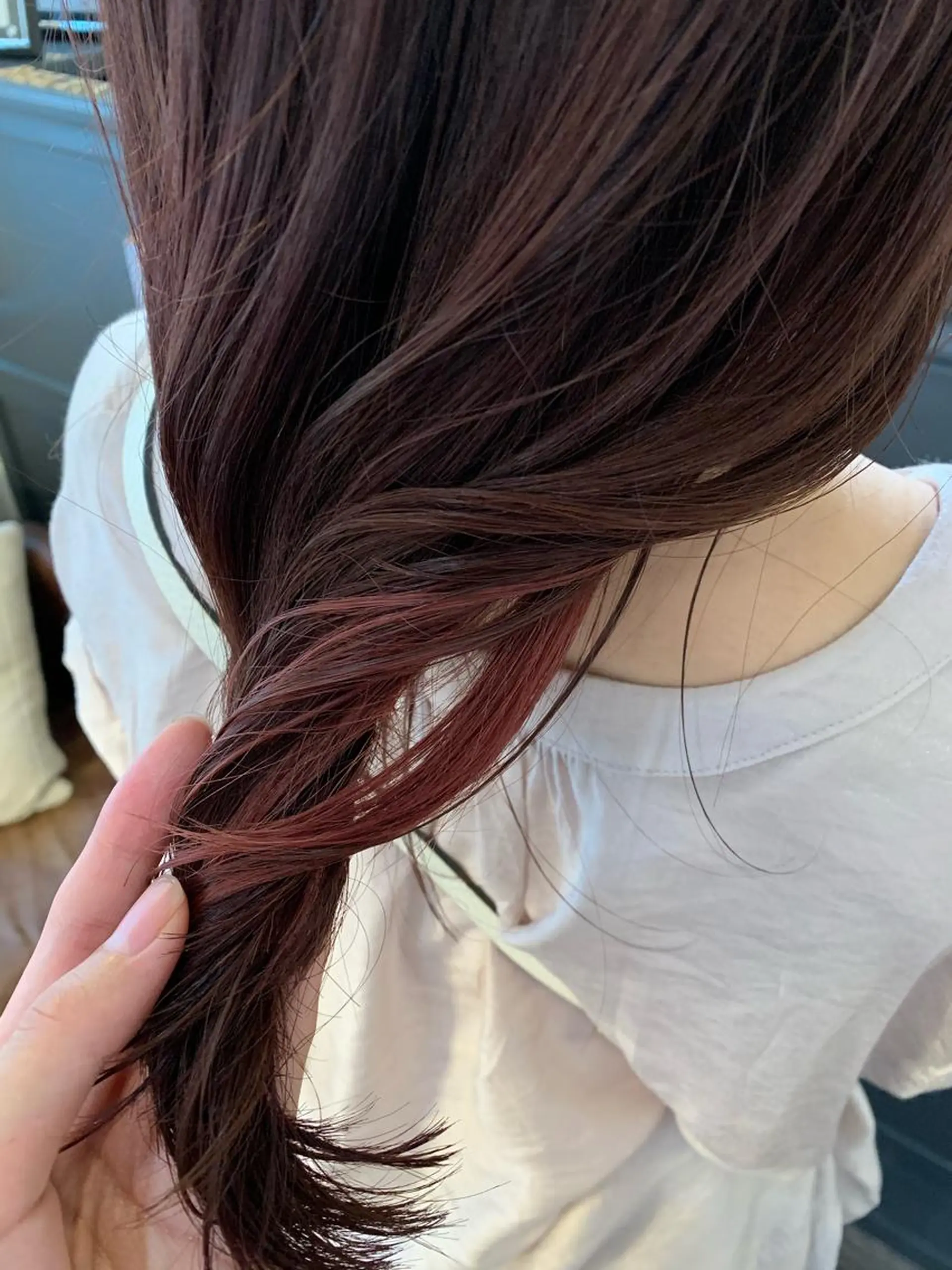 ミディアム カラー 安村 美奈のヘアスタイル