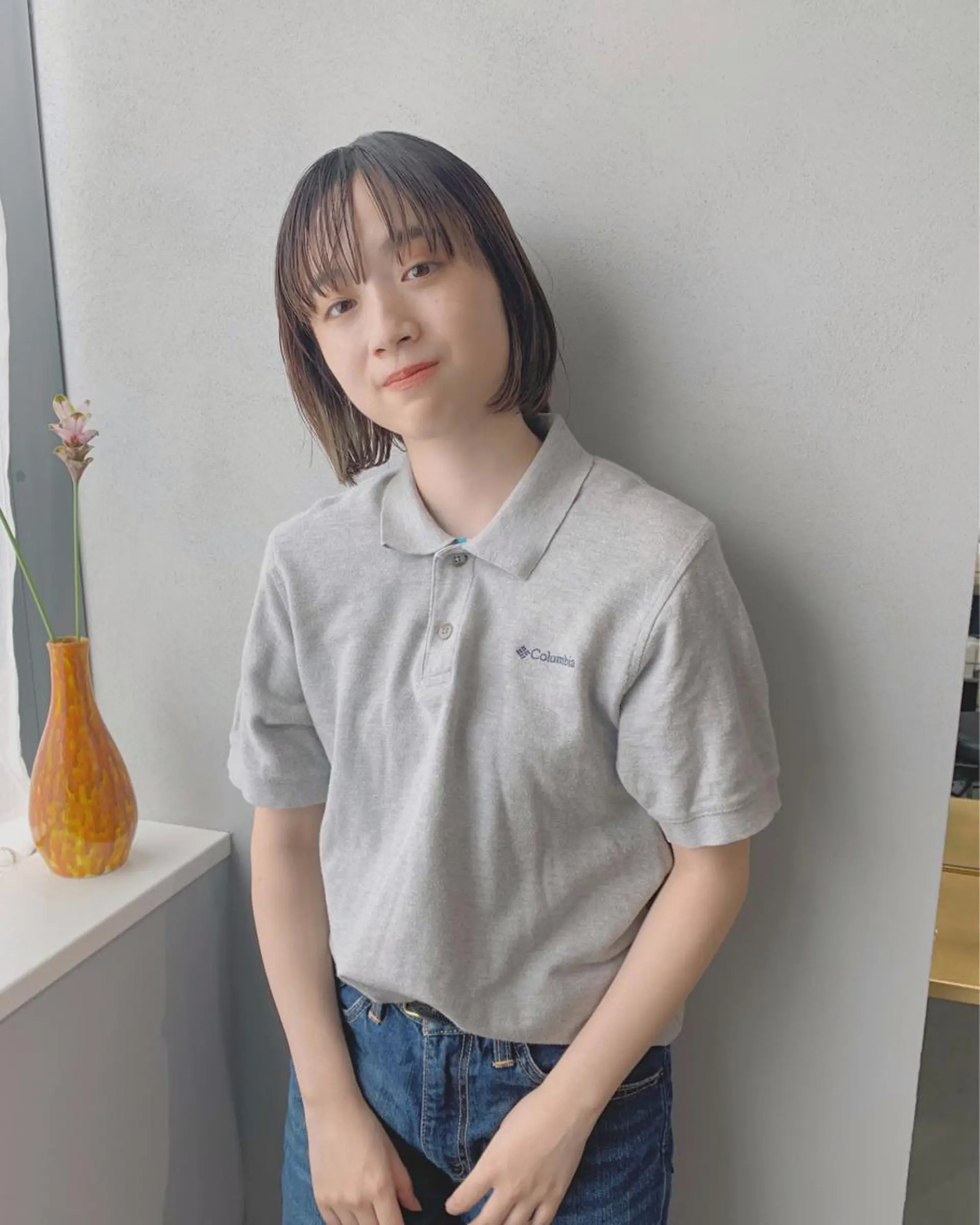 ショート カラー ボブパーマコテ巻き風 パーマNo1深江秀平のヘアスタイル