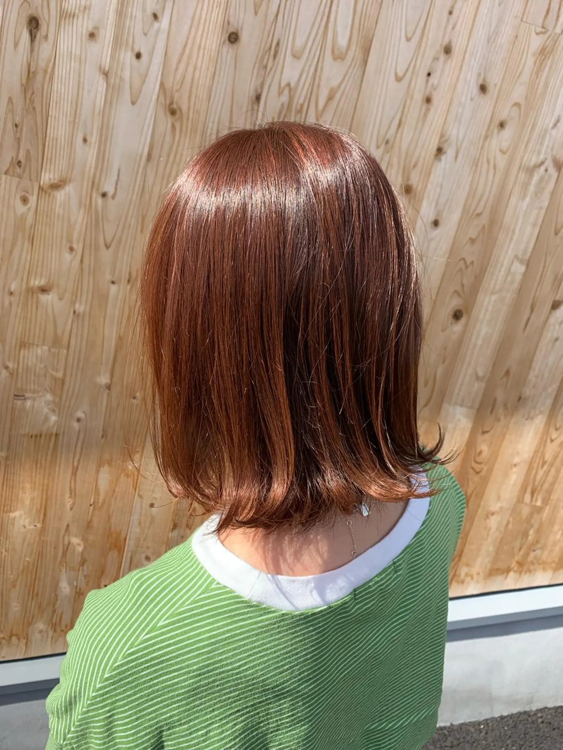 セミロング ボブ カット ヘアカラー hairin forest所属・タカハシ ヨシヒトのヘアスタイル