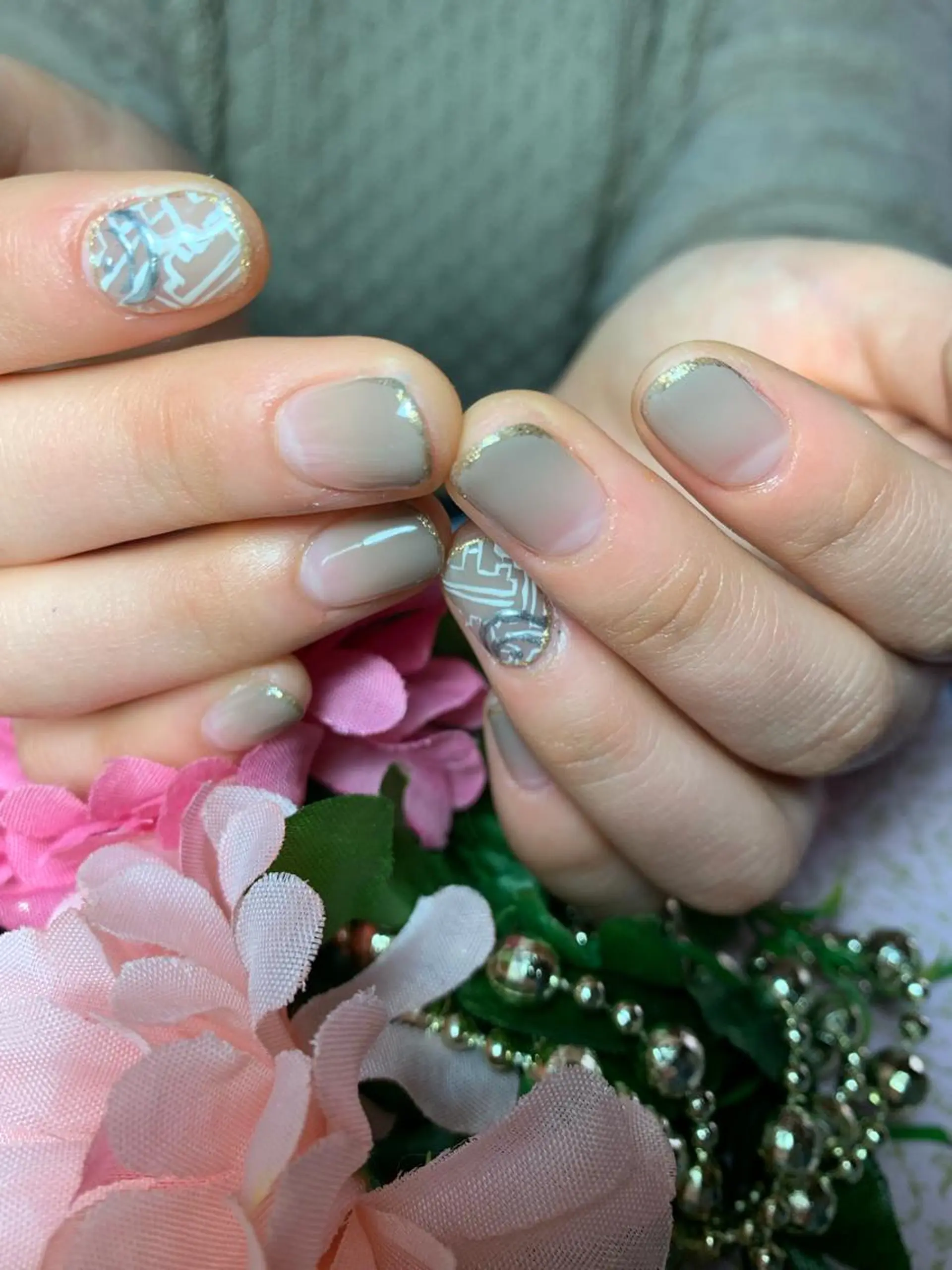 ネイル 持ち込み ハンドネイル 芦原 嘉子のネイルデザイン