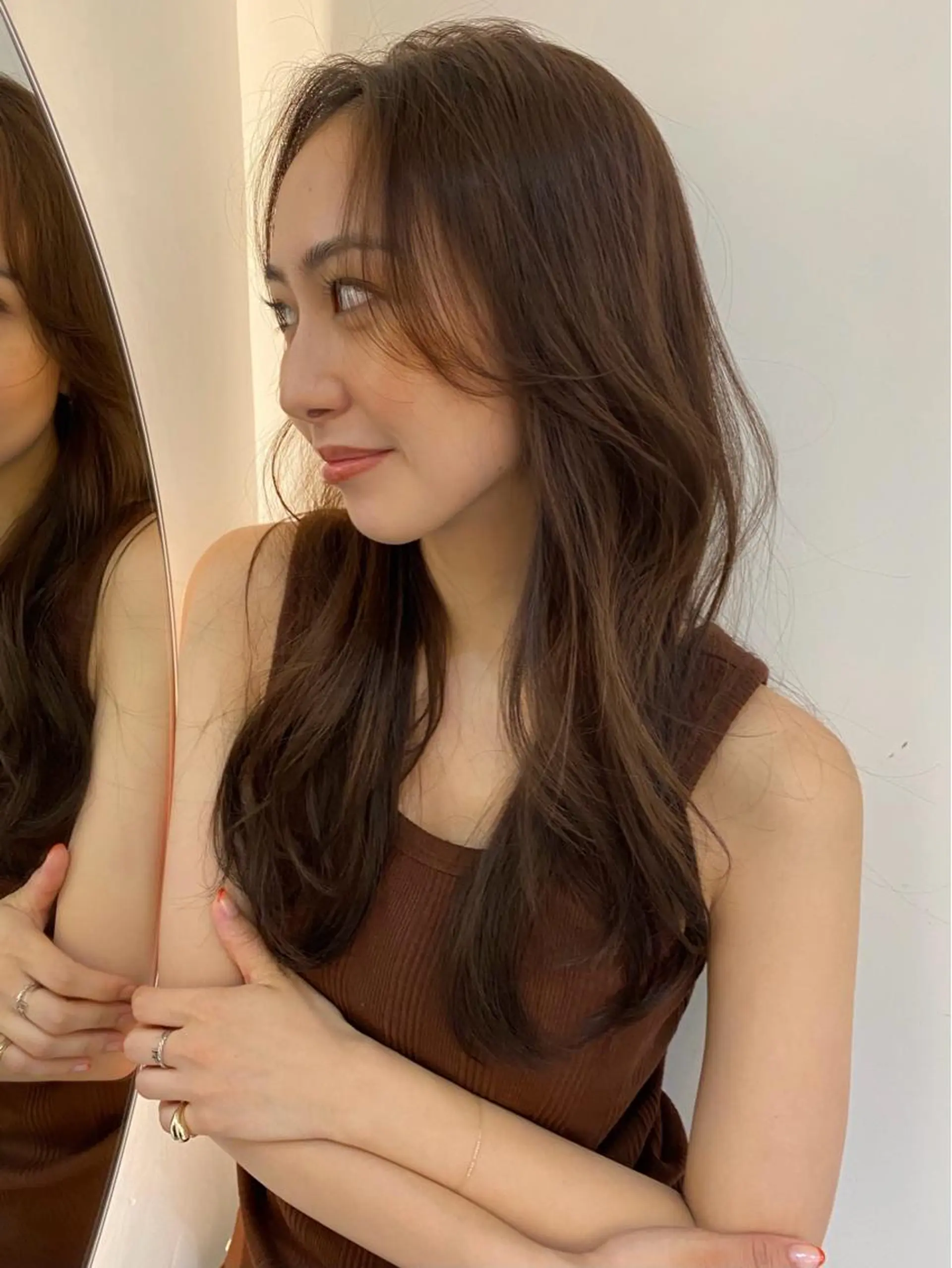 ロング 透け感たっぷり柔らか 梨花子🌼のヘアスタイル