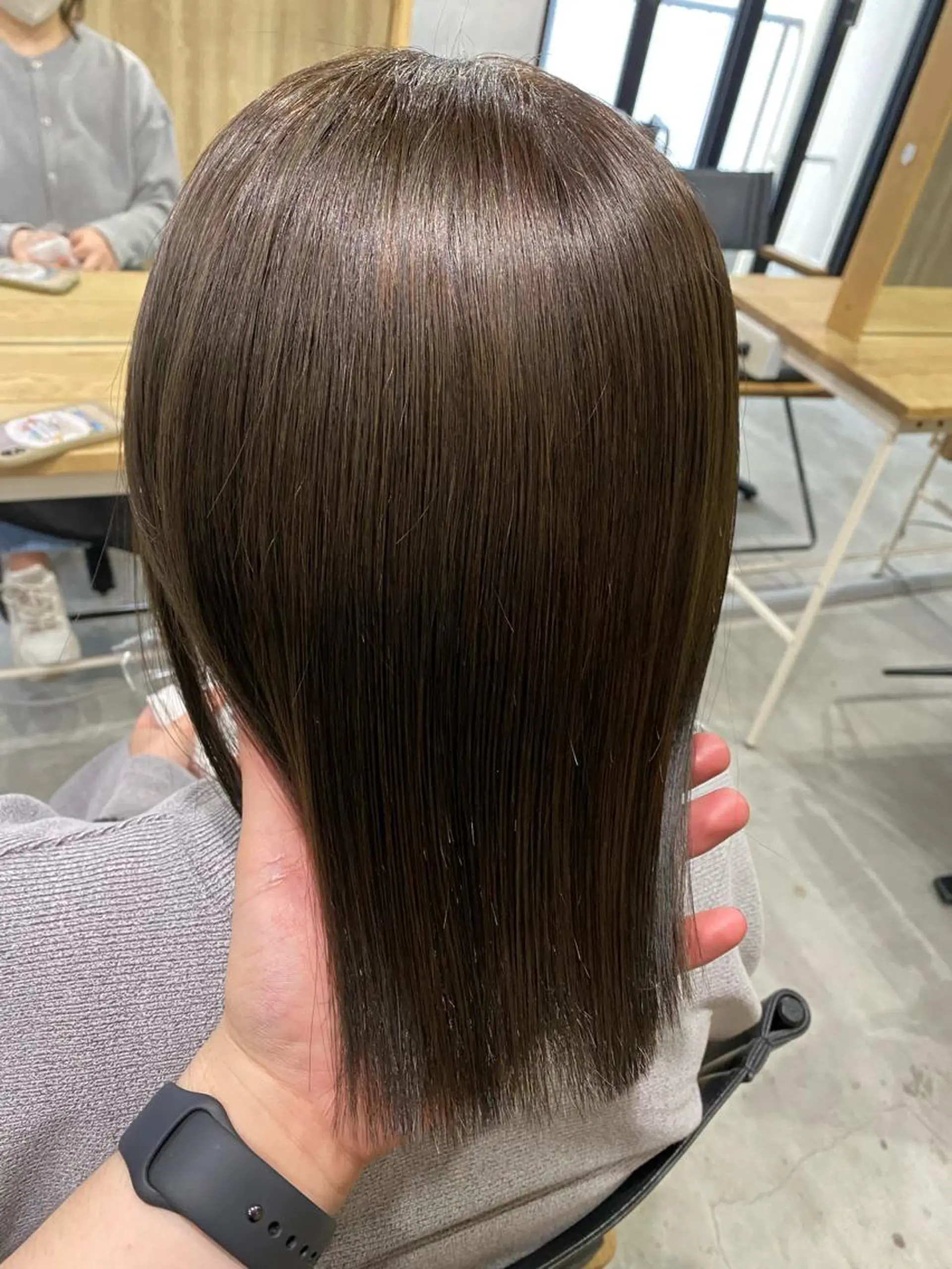 ミディアム カラー 髪質改善/レイヤー カット手塚奨のヘアスタイル