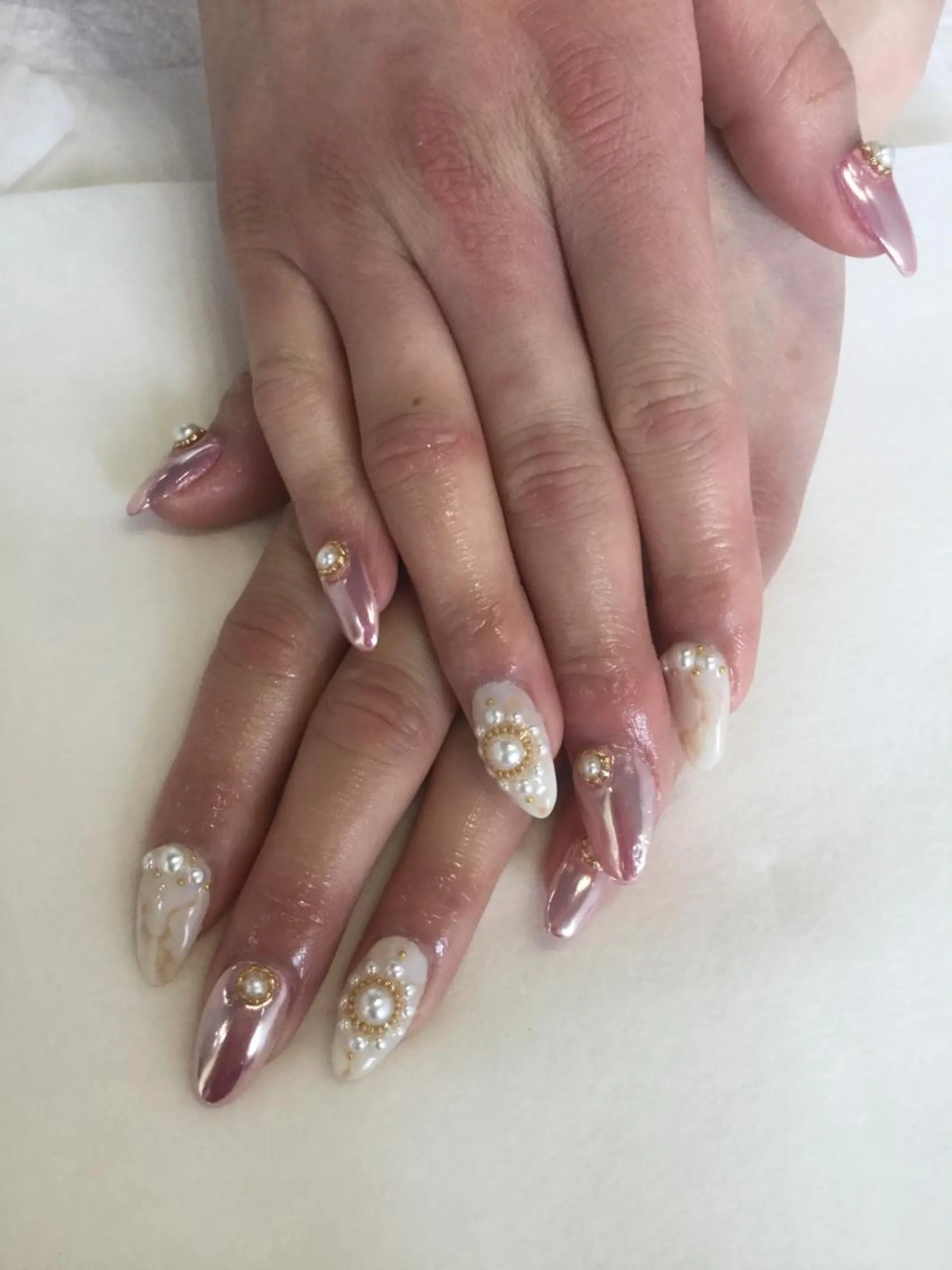 ネイル ハンドネイル 💎🐰 saki. m 🐰💎のネイルデザイン