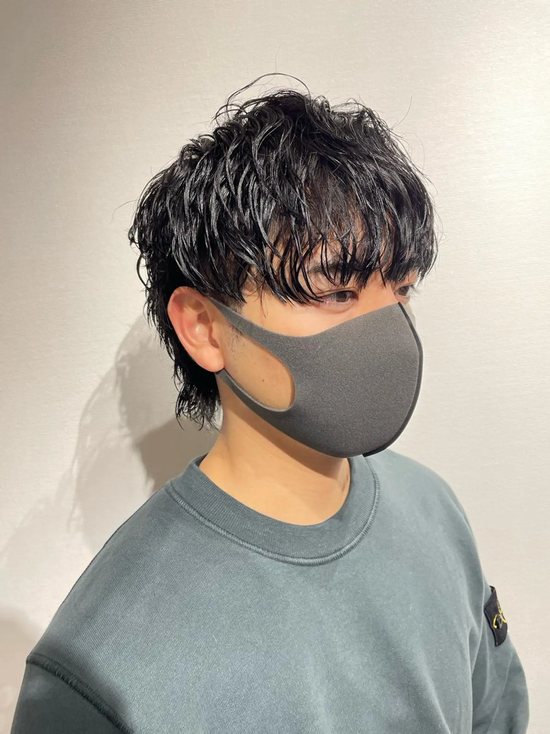 パーマ メンズ カット パーマ 大阪美容師 井上智博のヘアスタイル