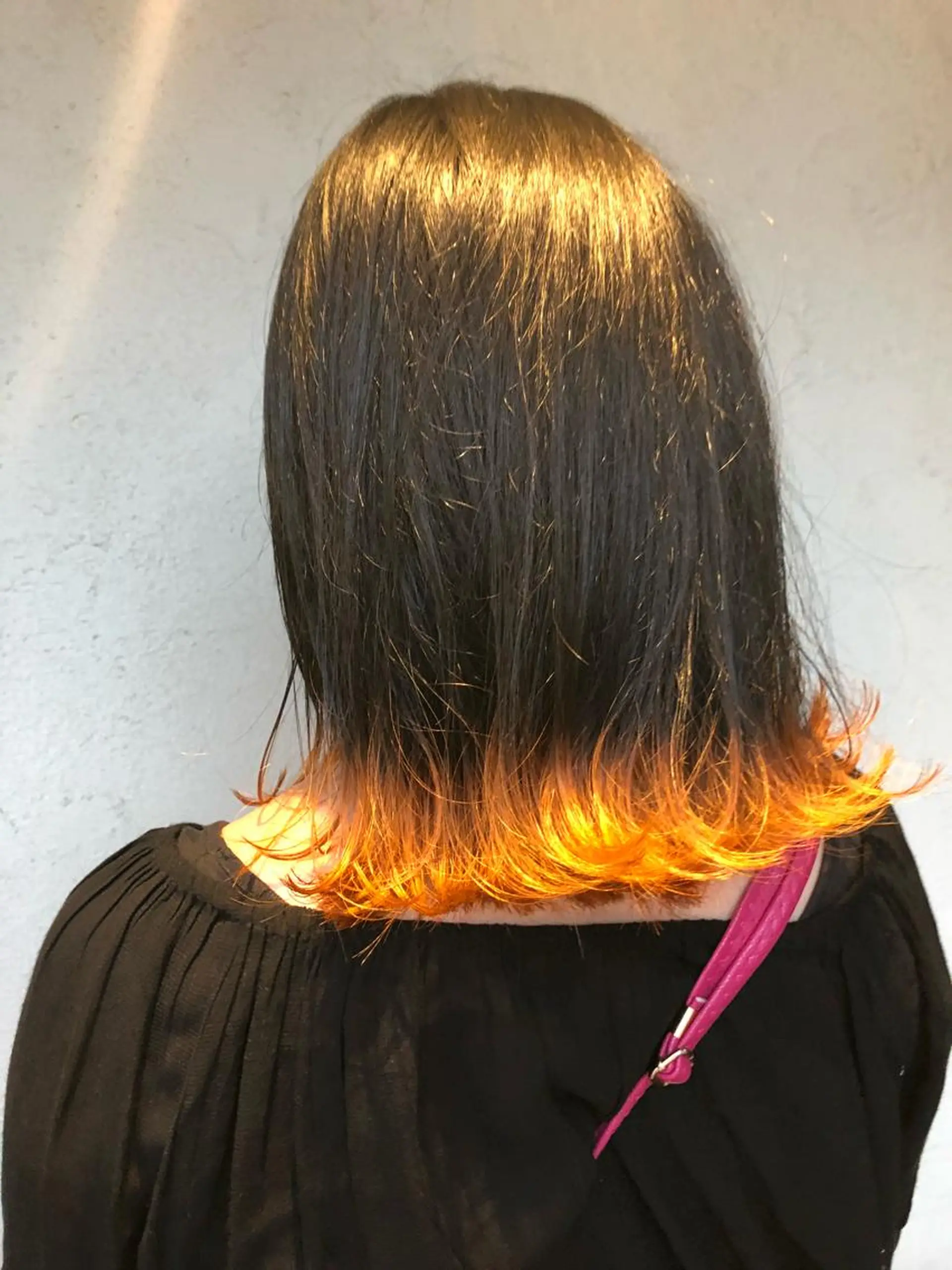 ミディアム カラー 切りっぱなしボブ ボブ 艶髪育成サロン 京橋　shinのヘアスタイル