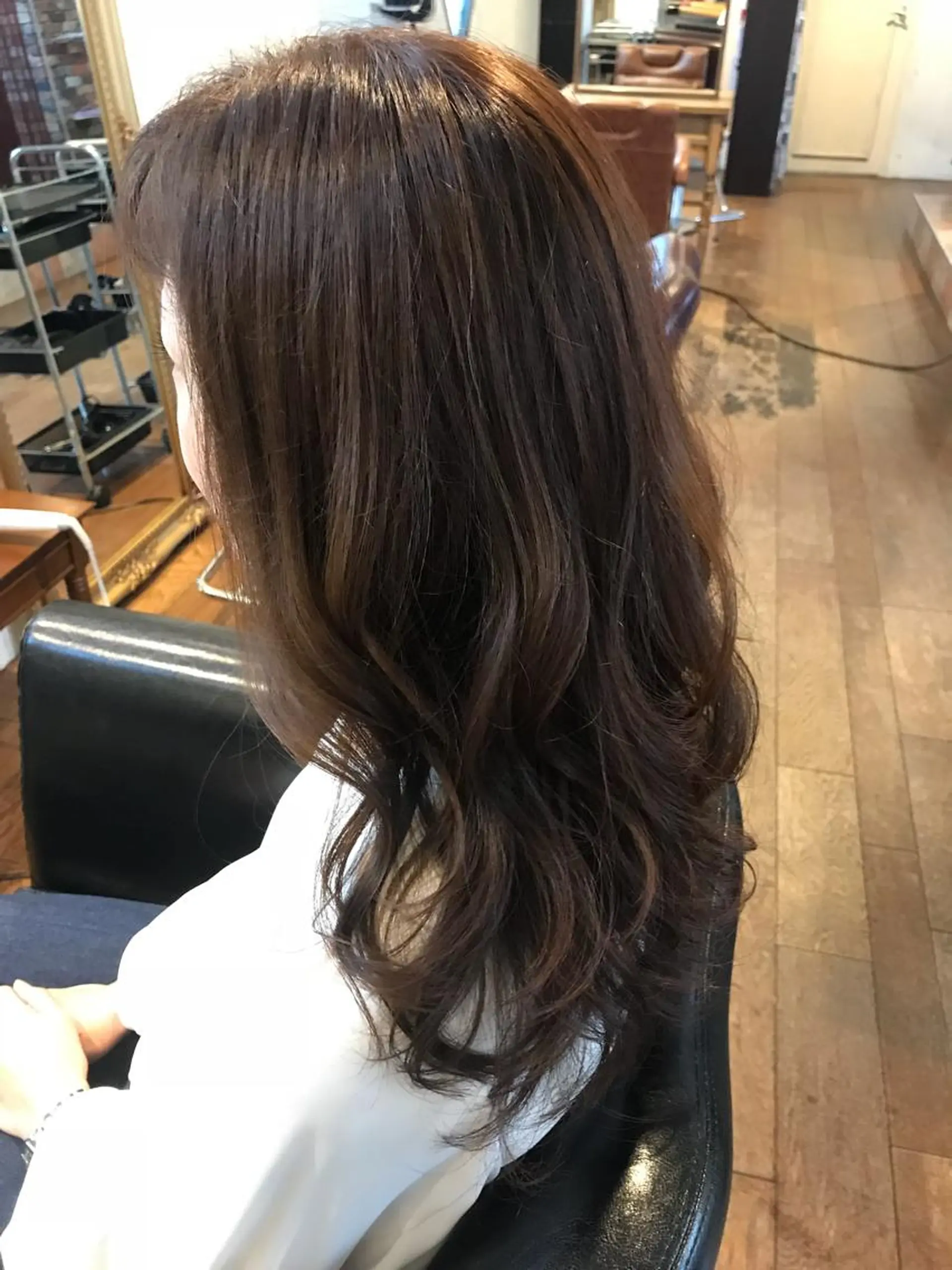 ロング カラー ヘアアレンジ アッシュ アッシュグレー アッシュグレージュ グレージュ マエダ　カズエ🫶 coronahairのヘアスタイル