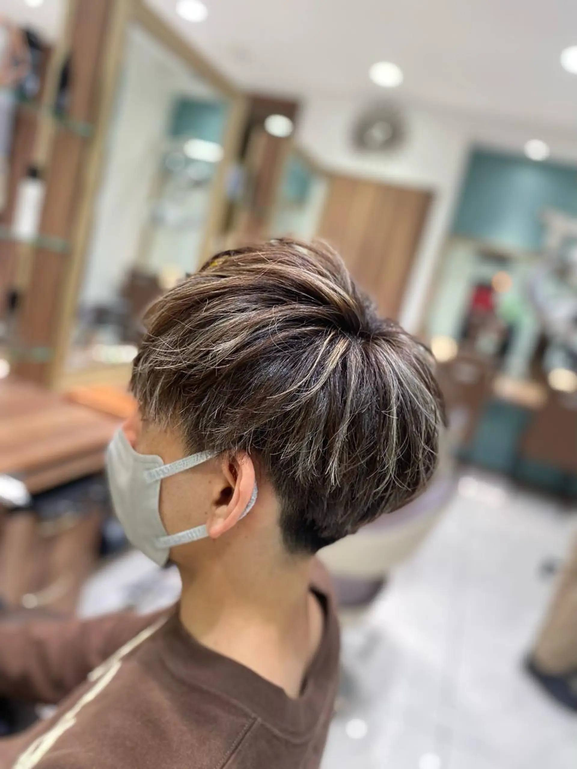 ショート カラー パーマ メンズ メンズパーマ/髪質改 善/ダメージケアのヘアスタイル