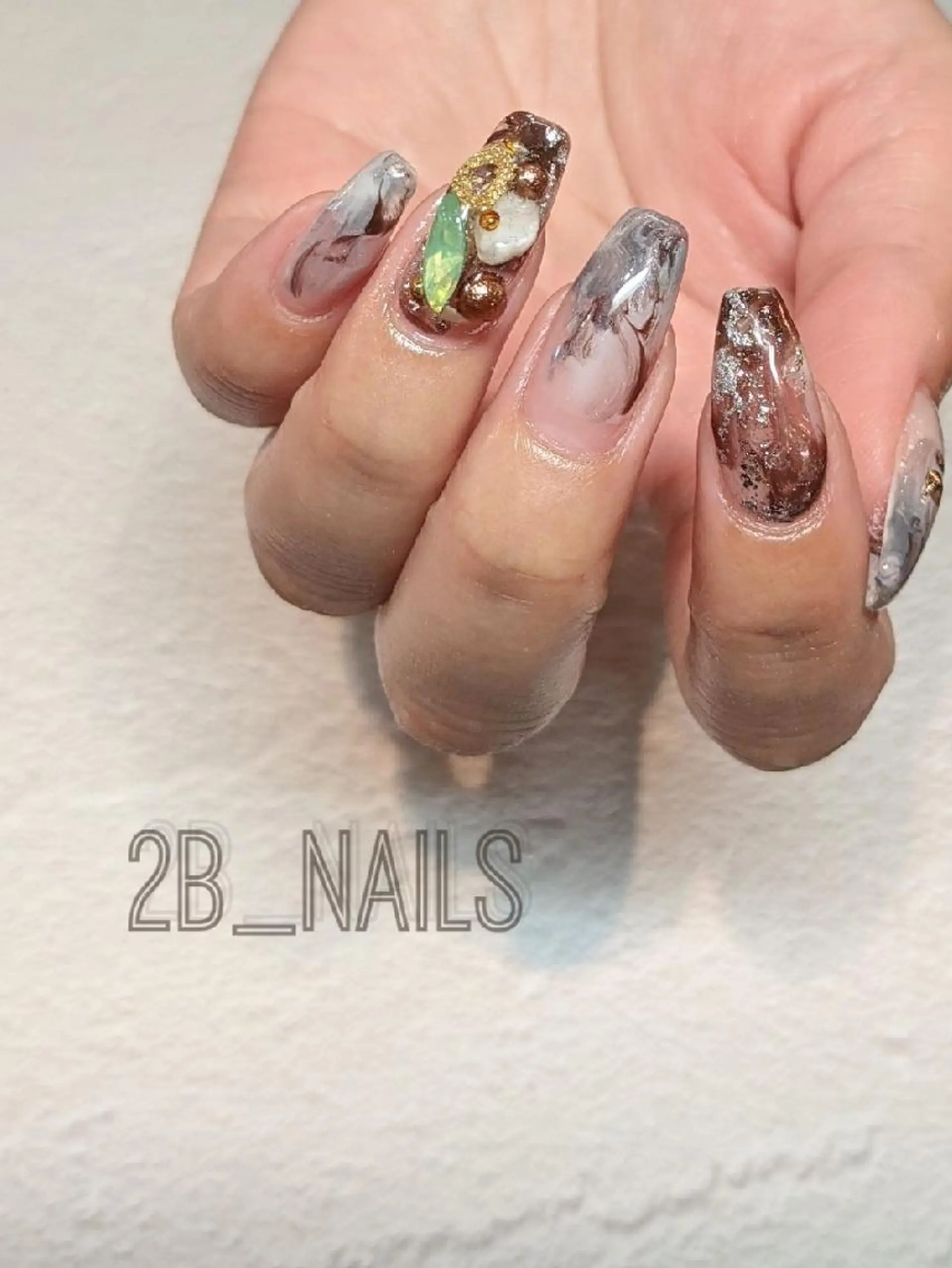 ネイル フレンチネイル ジェルネイル ニュアンスネイル パラジェル ニービー京都市伏見区 2Bリアのネイルデザイン