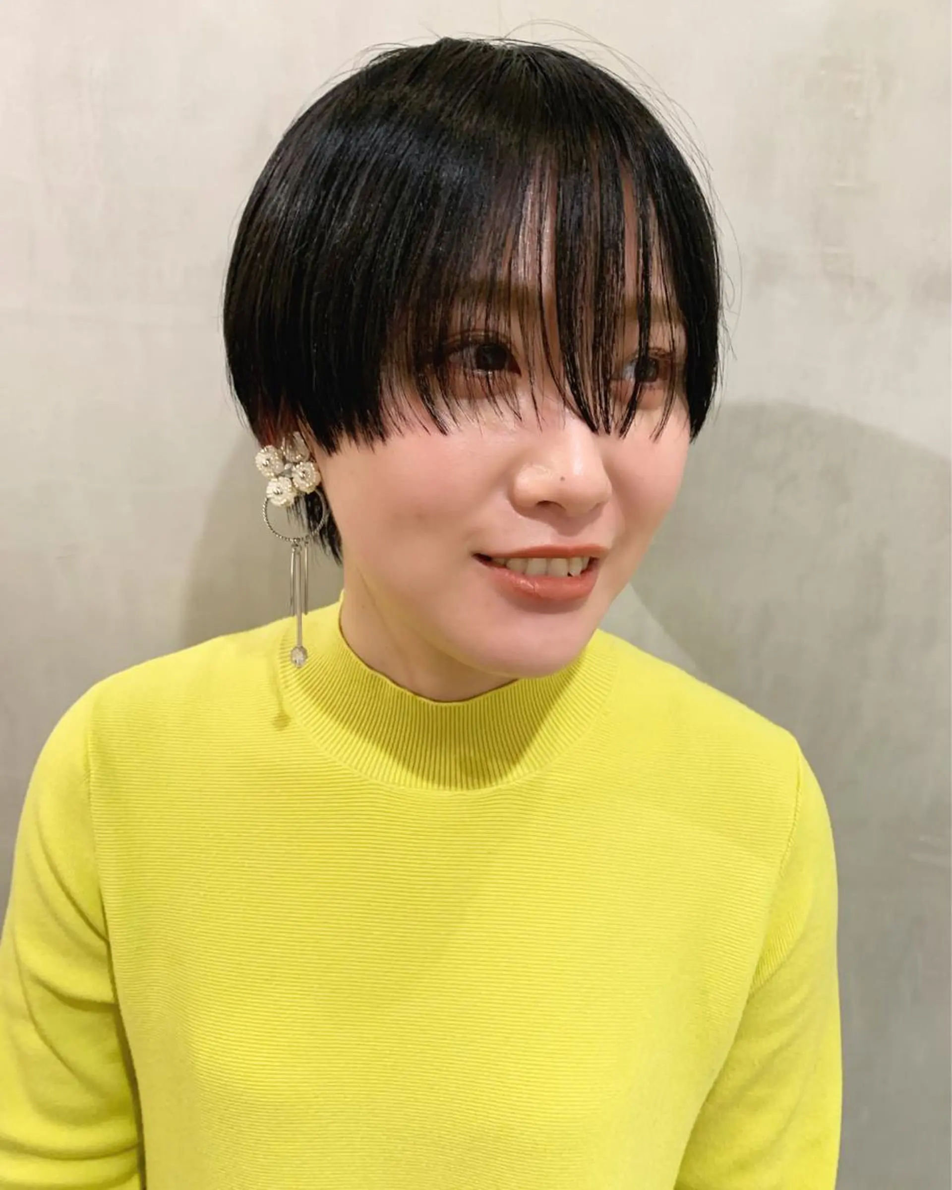 ショート カラー 黒髪 カット ヘアカラー トリートメント 優作 〜圧倒的信頼〜のヘアスタイル