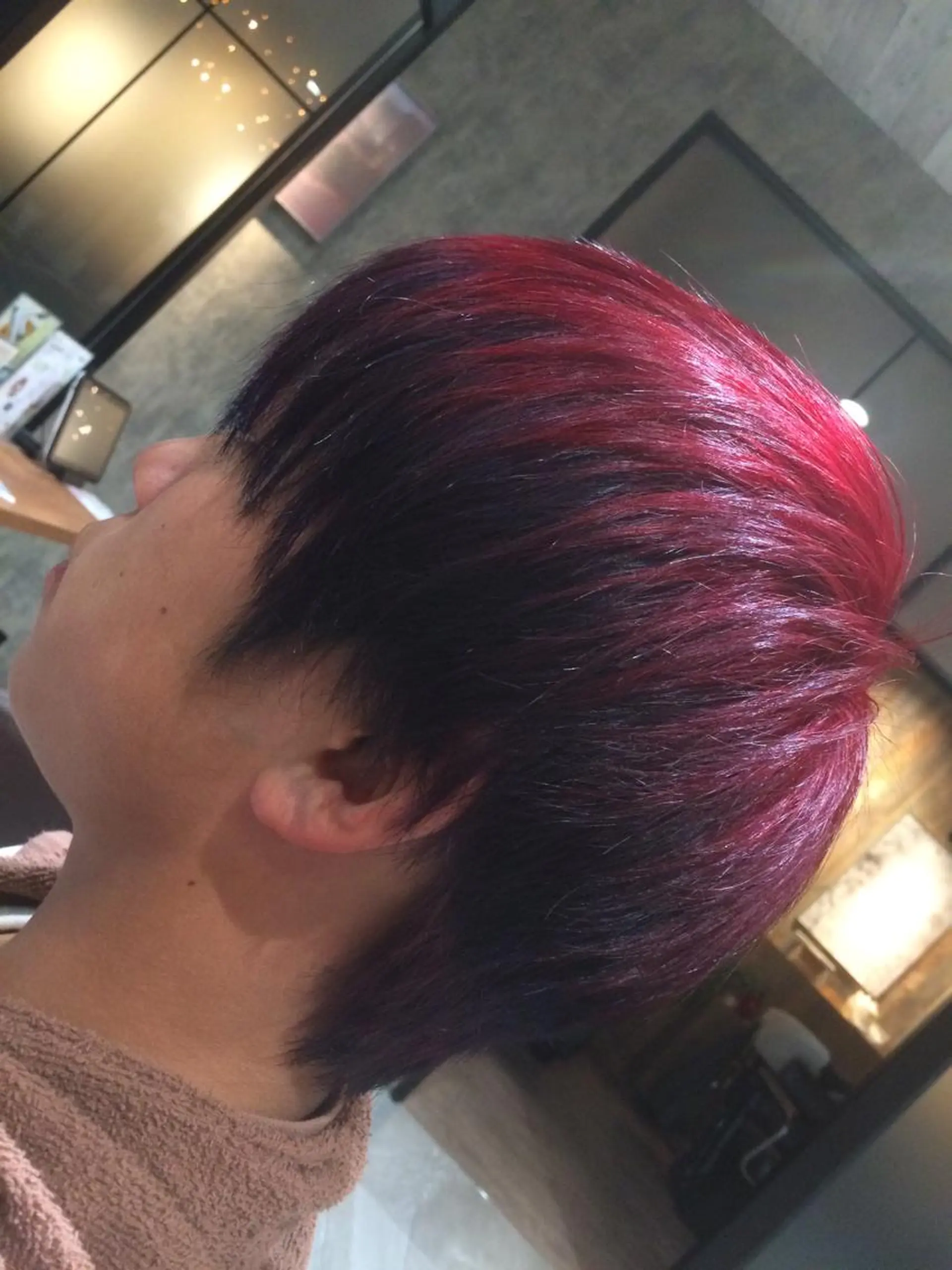 カラー メンズ Kobayashi ハイライト/ショートのヘアスタイル