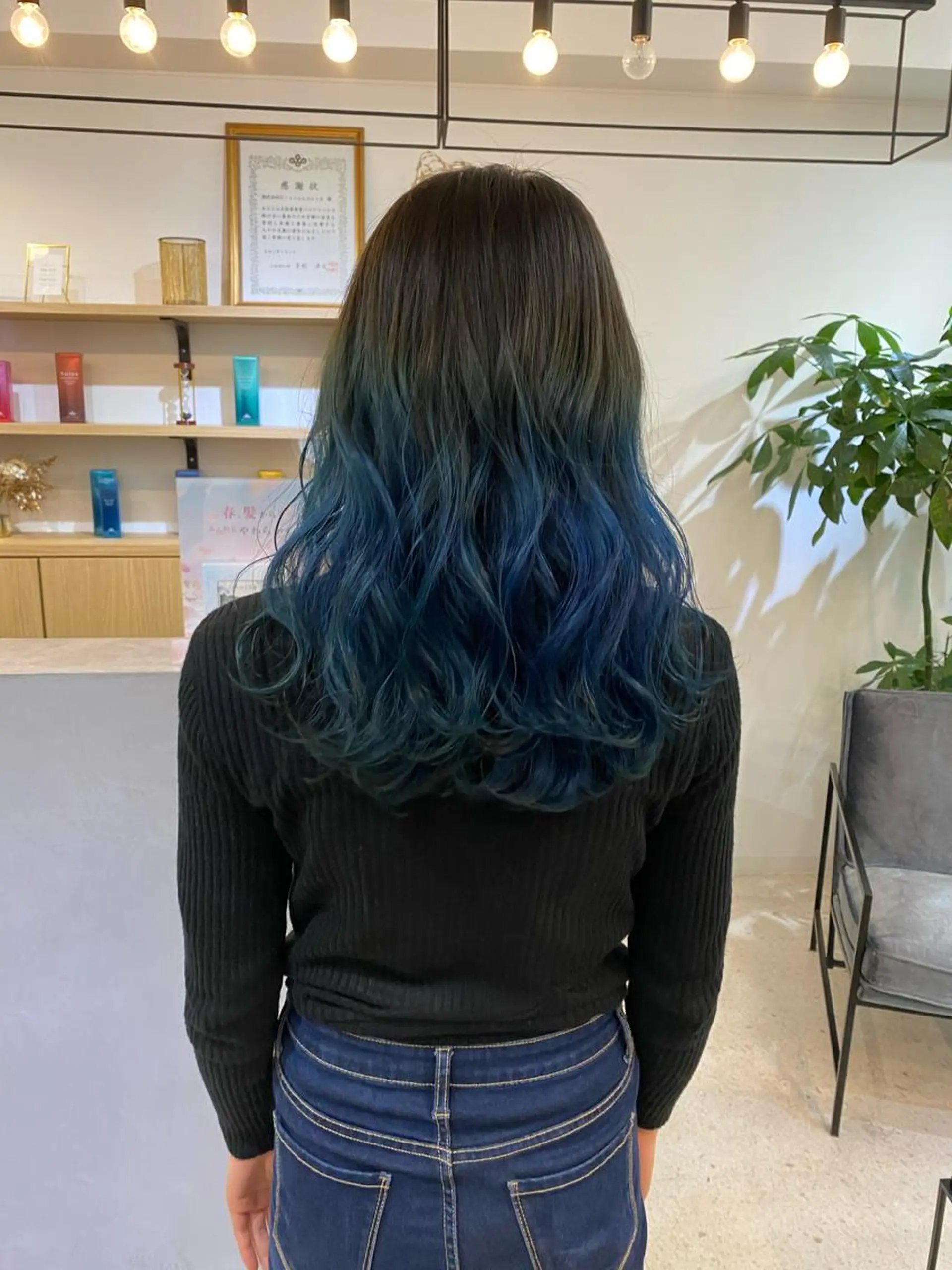 ロング カラー グラデーションカラー ボブ、縮毛矯正👑 心斎橋/高城涼也のヘアスタイル