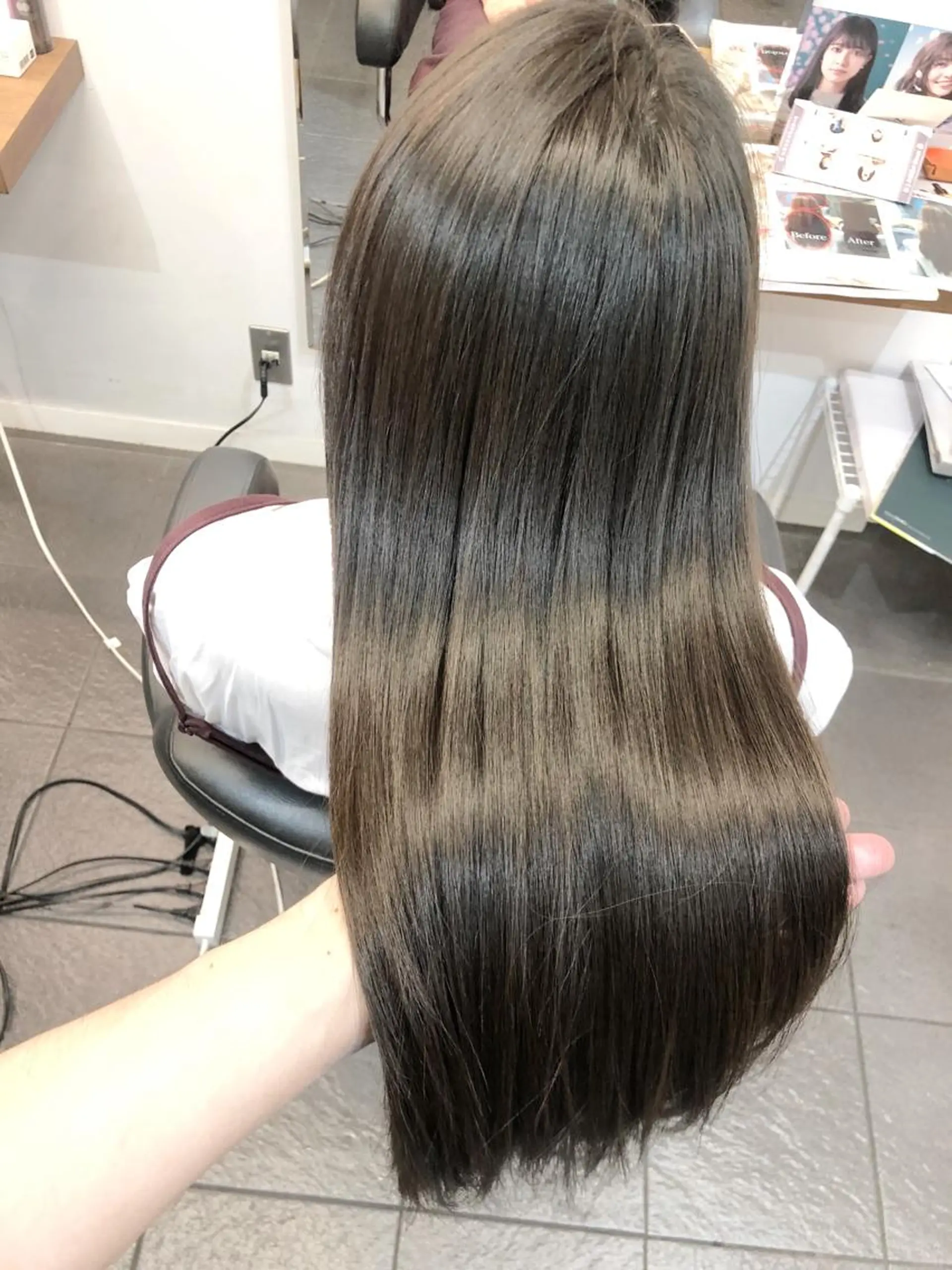 カラー グレージュ オリーブグレージュ オリーブグレー ヘアカラー トリートメント ヘッドスパ グレージュ/髪質改善 Yamato.hのヘアスタイル