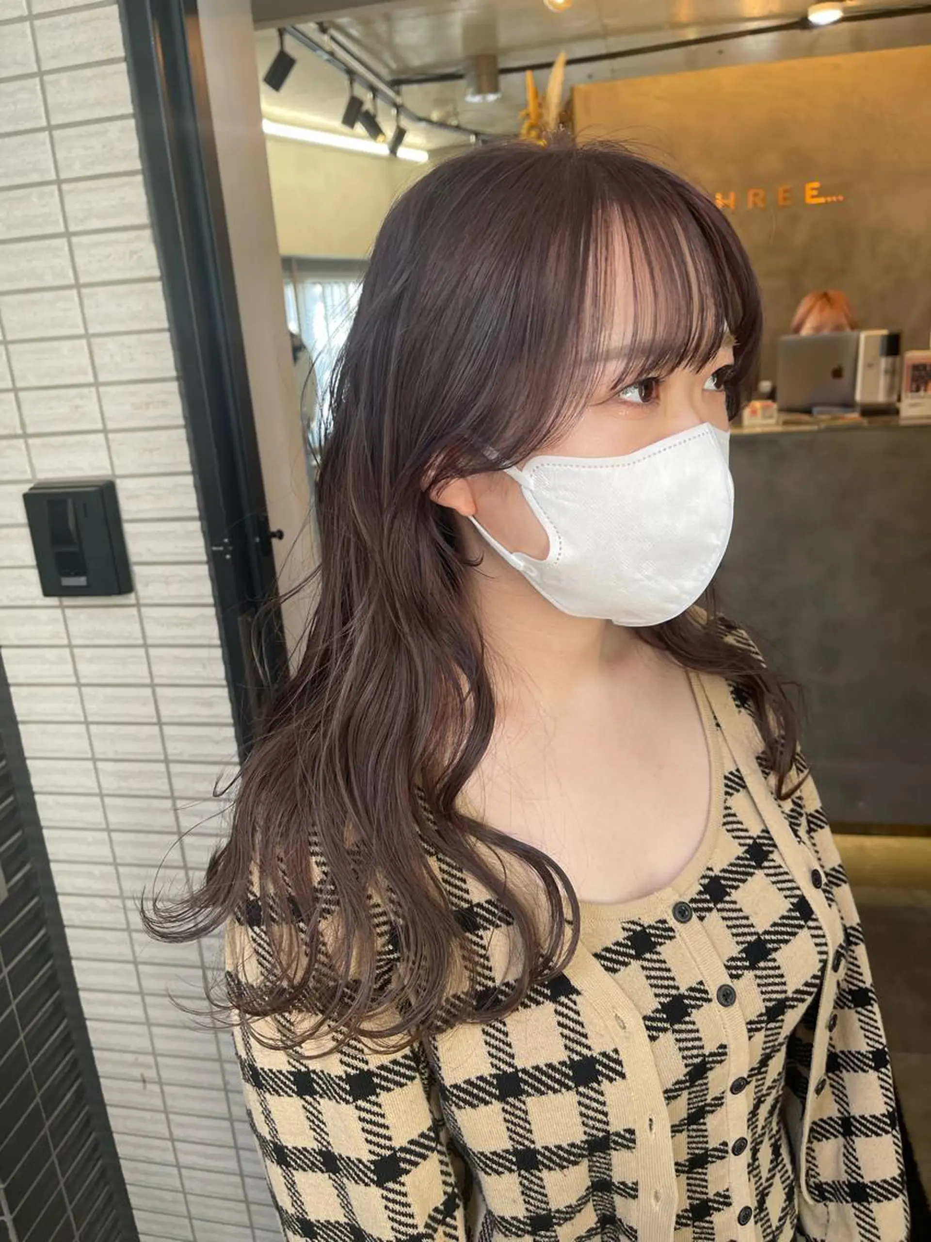 ロング カラー ラベンダーカラー ラベンダーグレー ダブルカラー /まつ毛パーマ🎀のヘアスタイル