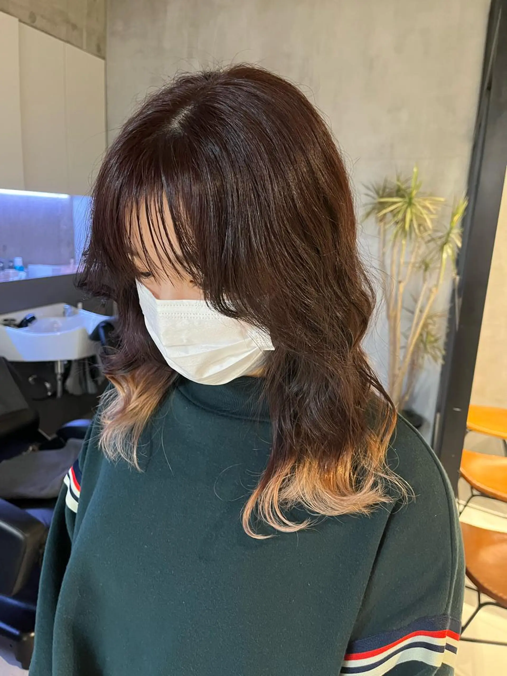 カラー ブリーチ ヘアカラー ボブ/ミディ/ロング 特化/芳野りんかのヘアスタイル