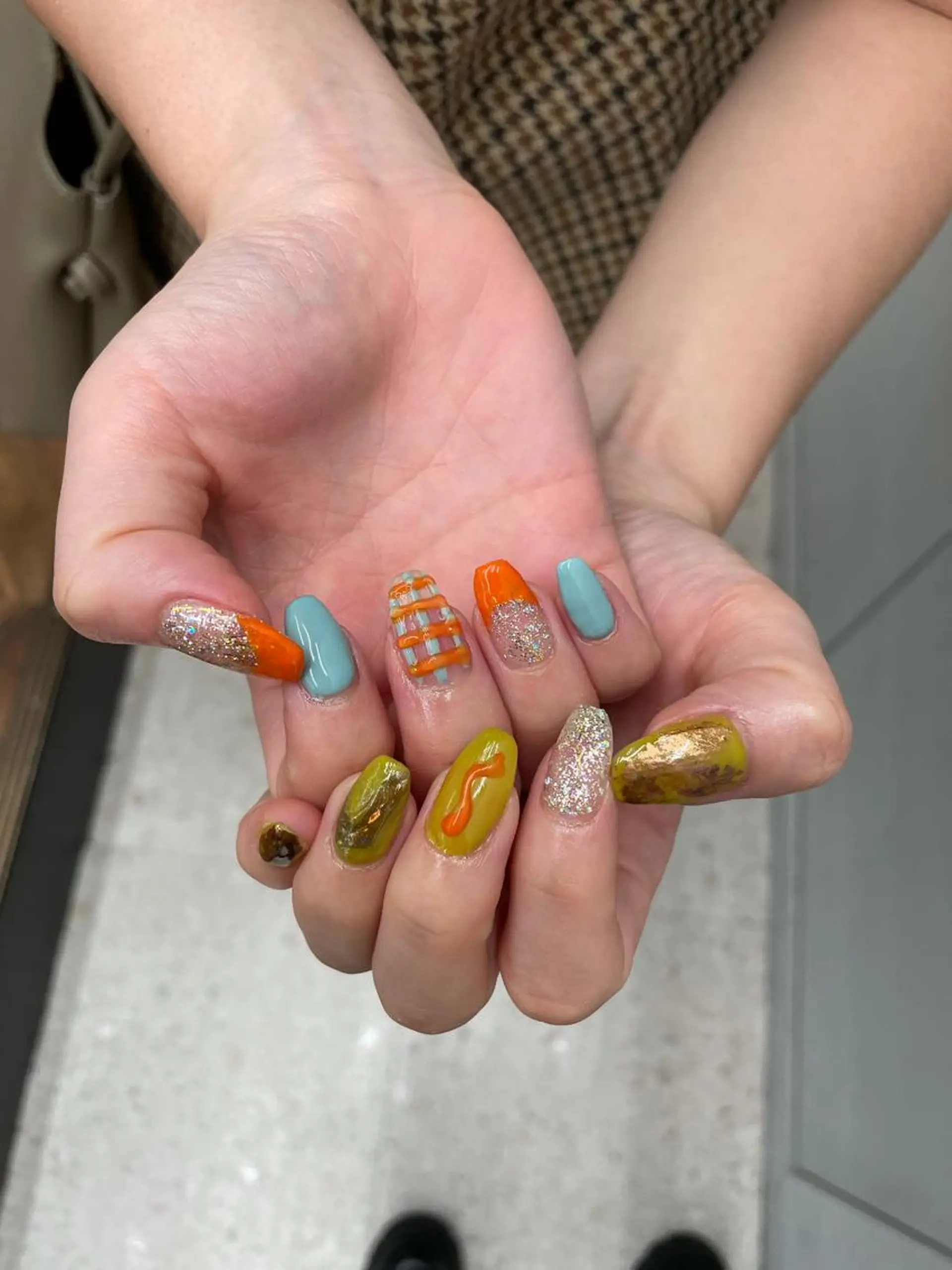 ネイル ハンドネイル 束感まつ毛/ネイル/ LED♥KIRARAのマツエク・マツパデザイン