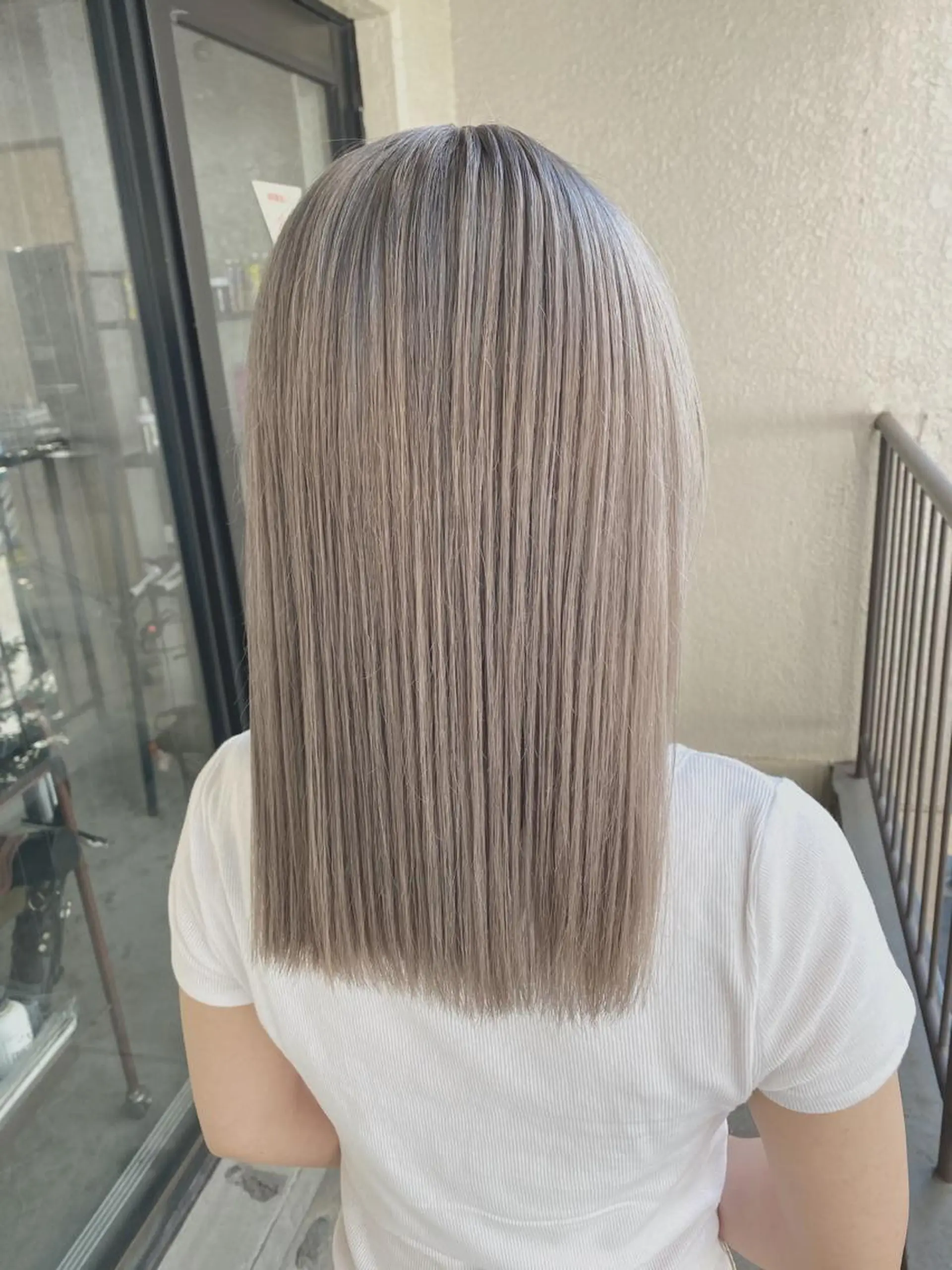 ミディアム カラー 髪質改善/レイヤー カット手塚奨のヘアスタイル