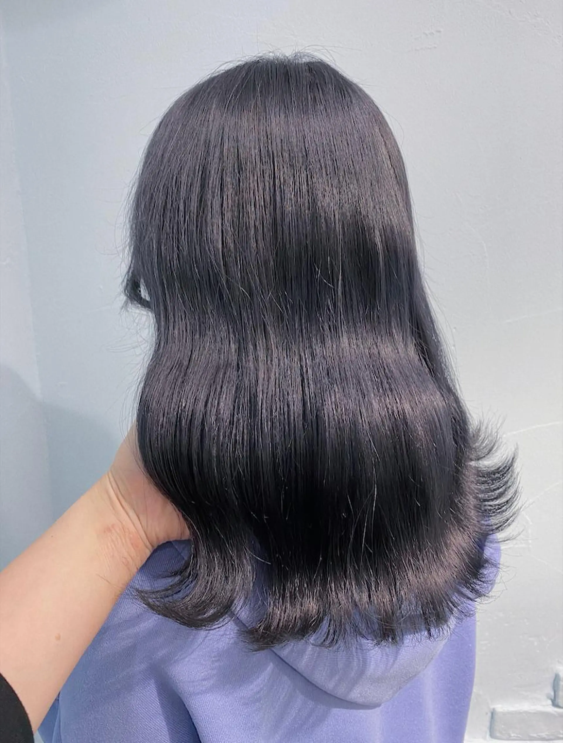 ミディアム カラー ヘアアレンジ 韓国レイヤーカット/ 儚げカラーチナツのヘアスタイル