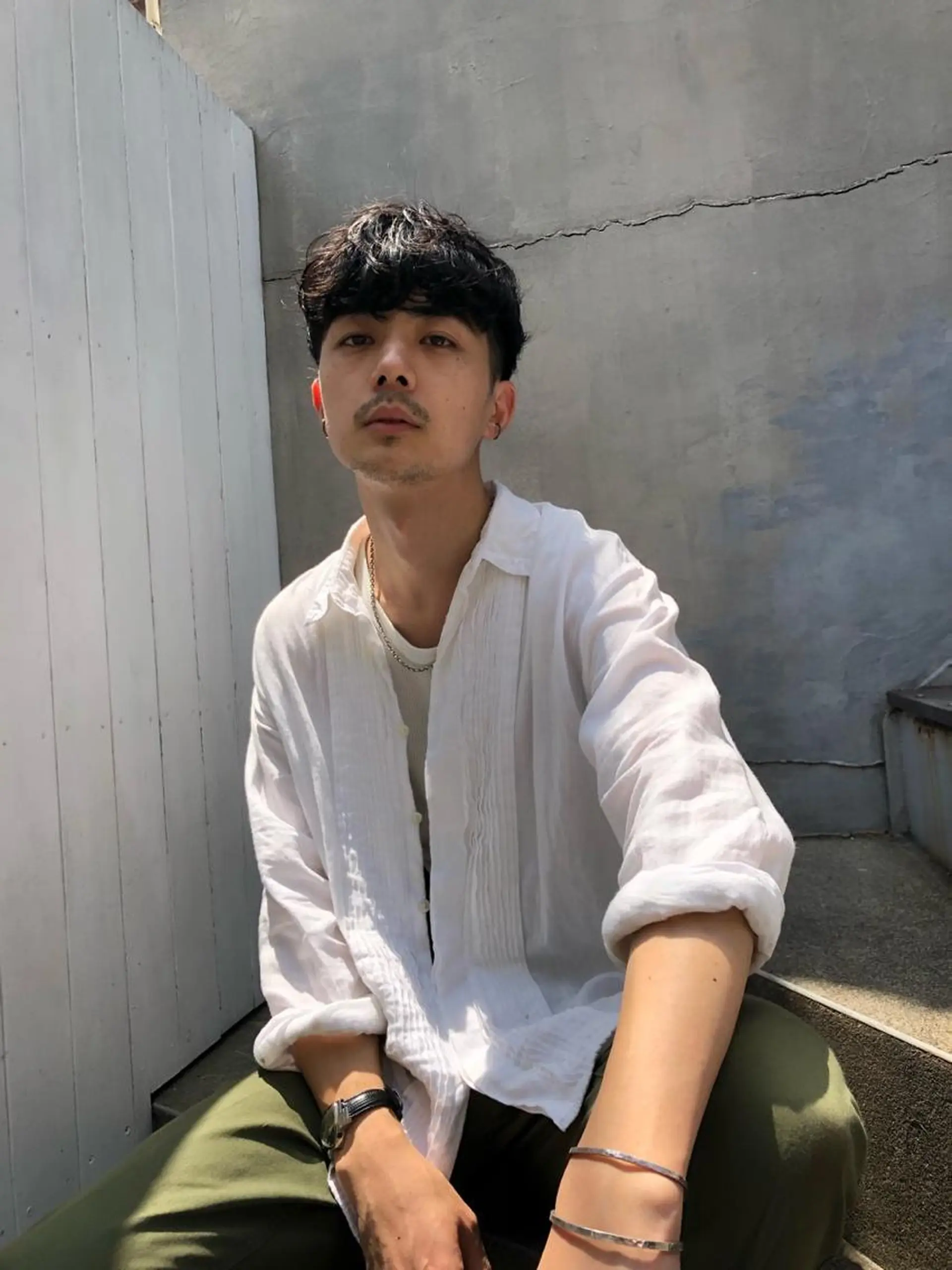 メンズ カット ヘアカラー トリートメント happy  man 🌸血色カラー🌸のヘアスタイル