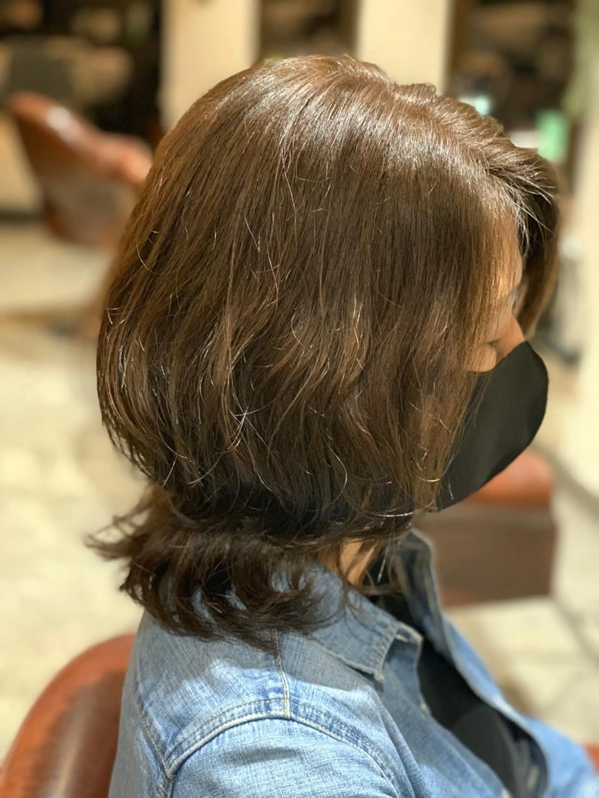ミディアム くびれヘア くびれレイヤー レイヤーカット 外ハネヘア 佐々木陸斗 ショート&メンズのヘアスタイル