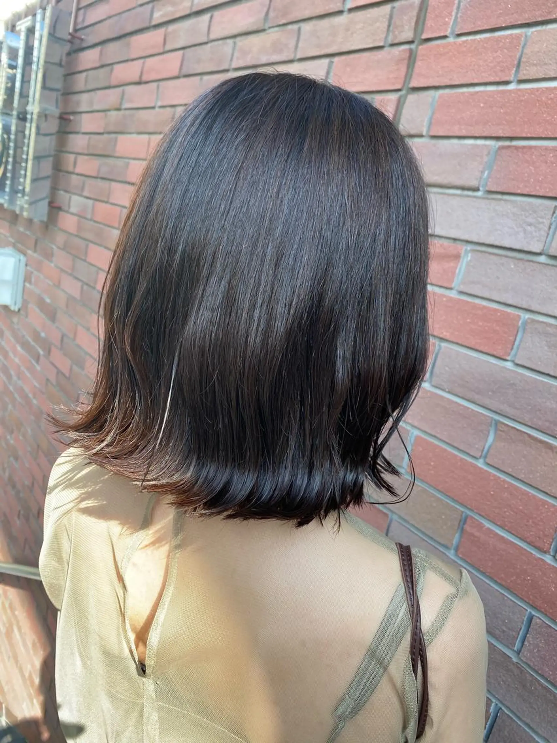 ミディアム カラー ブリーチ ブラウンカラー 透明感カラー ブリーチなしカラー カット ヘアカラー トリートメント 🦋店長🦋 ほんさわ みずきのヘアスタイル